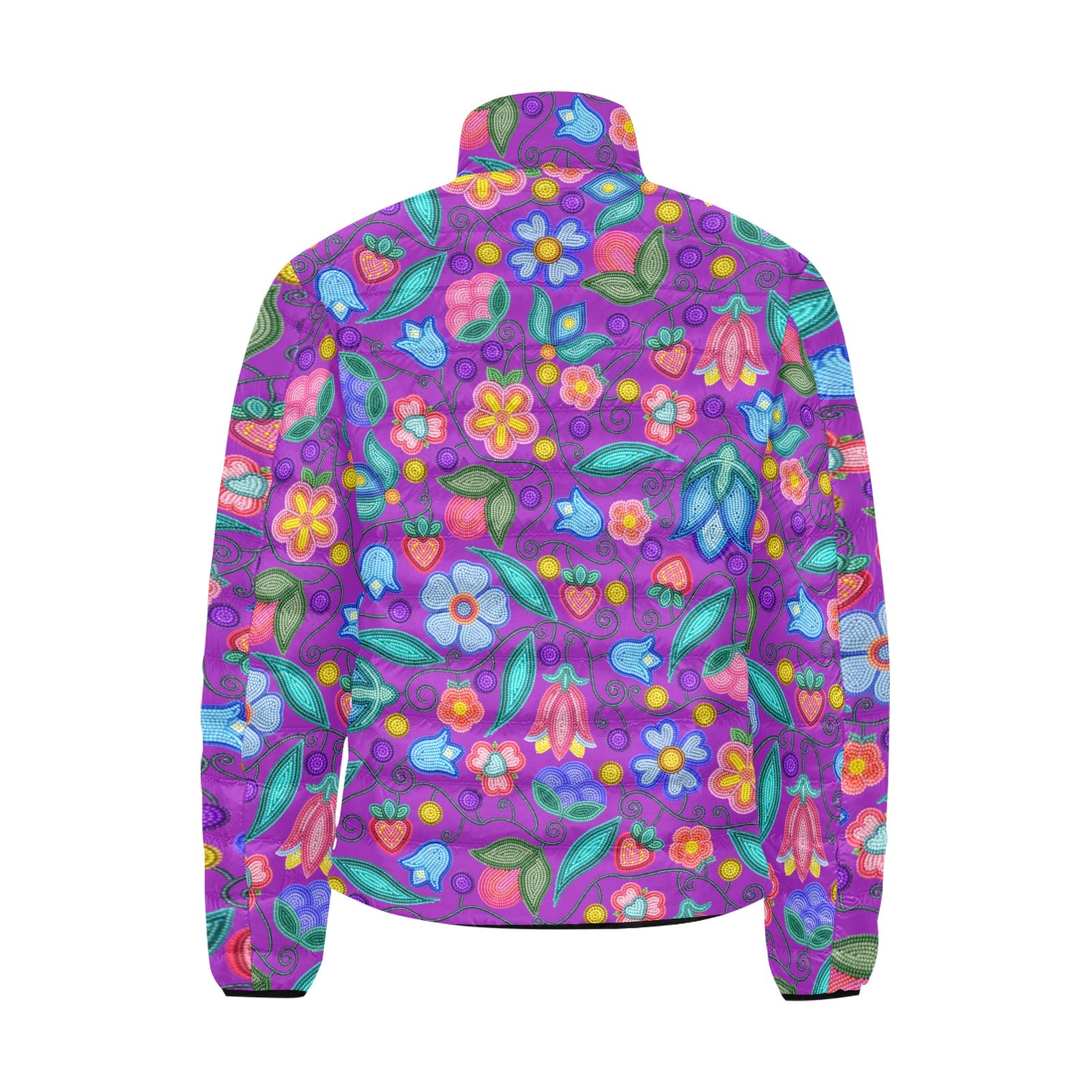 Sweet Offering Purple Men's Padded Jacket