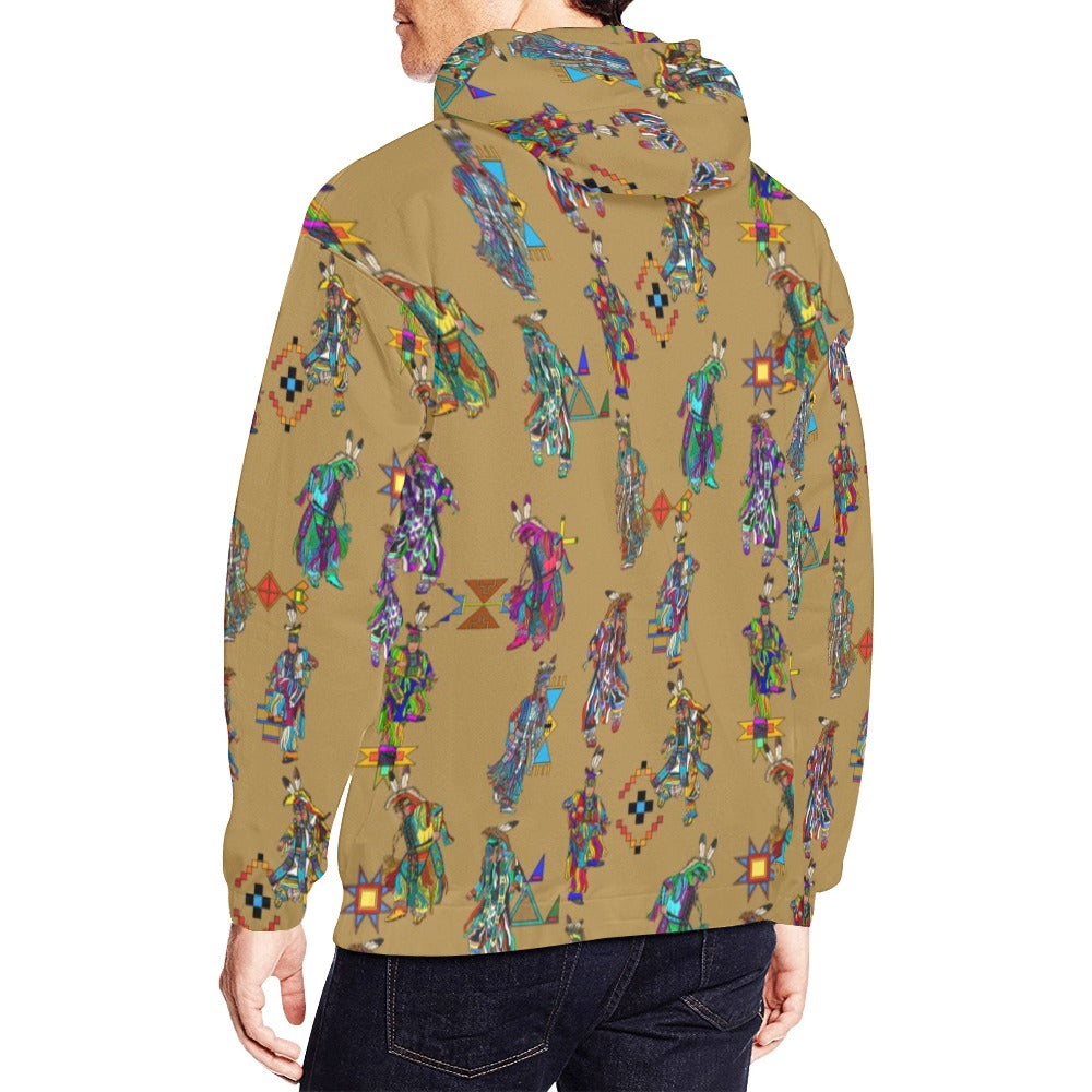 Men's Grass Dancers Earth Hoodie for Men (USA Size)