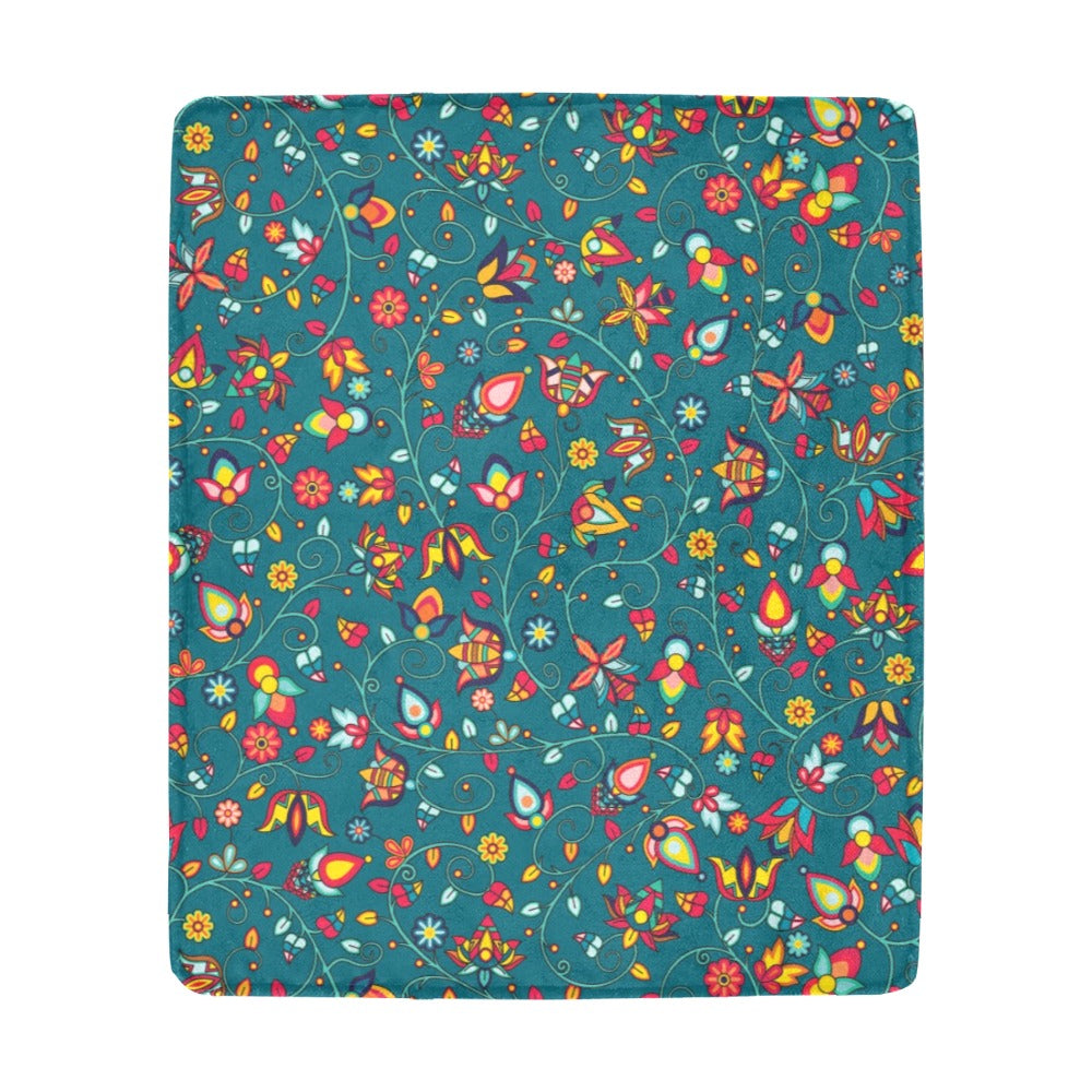 Thorny Path Teal Ultra-Soft Micro Fleece Blanket 50"x60"