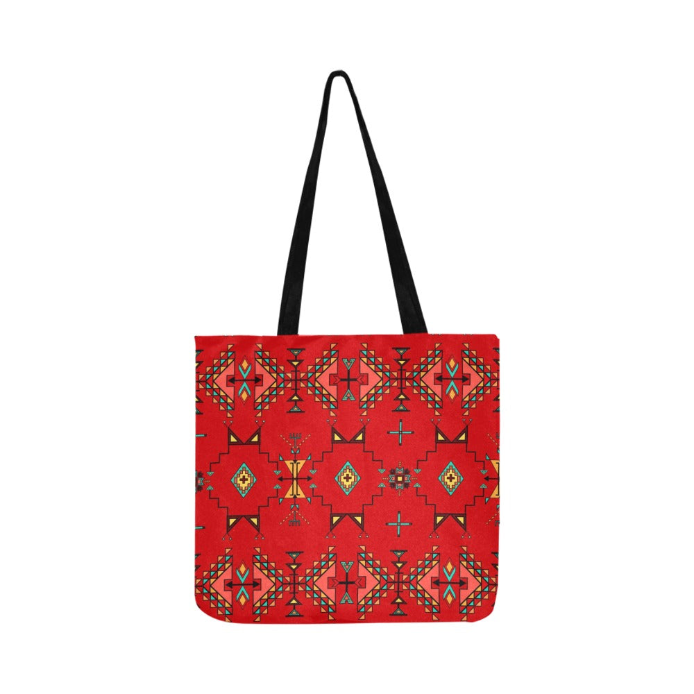 Thunder Flight Red Reusable Shopping Bag (Two sides)