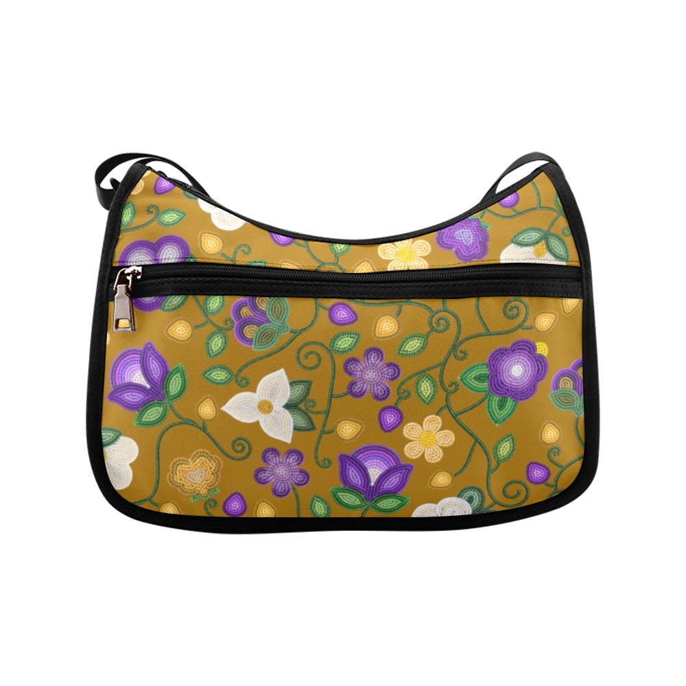 Midnight Moss Bloom Toffee Crossbody Bag