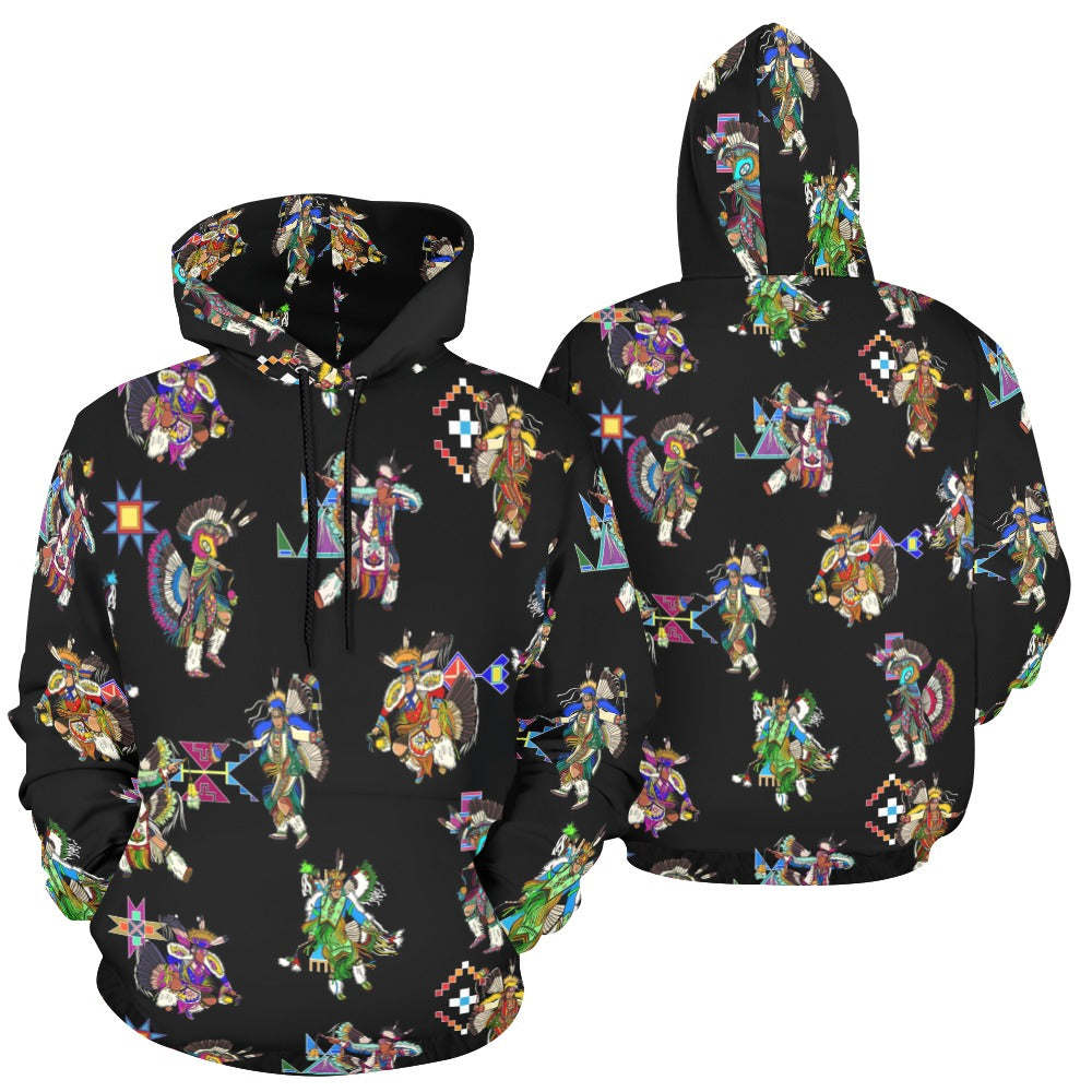 Men's Fancy Dancer Black Hoodie for Men (USA Size)
