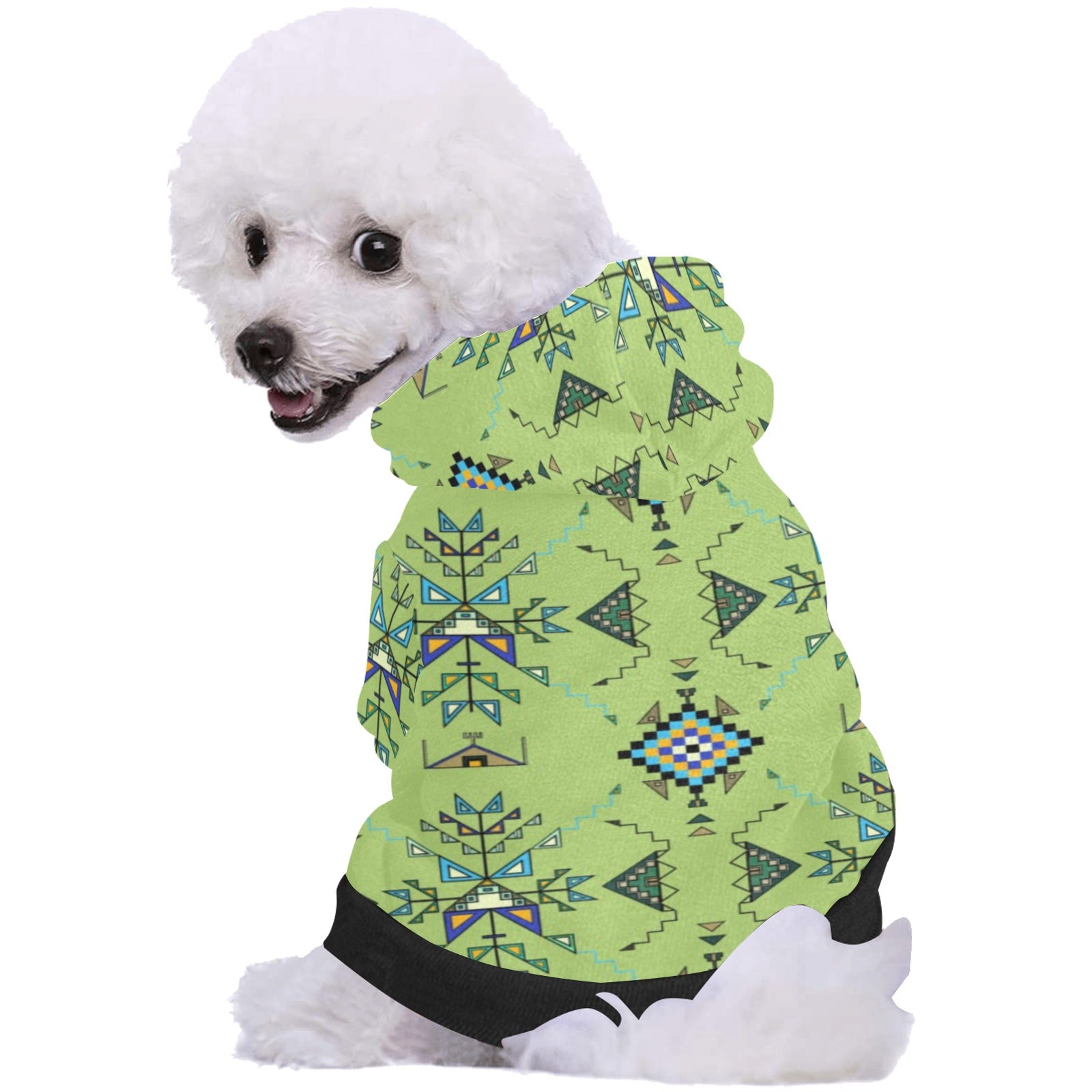 Bear Shield Green Pet Dog Hoodie