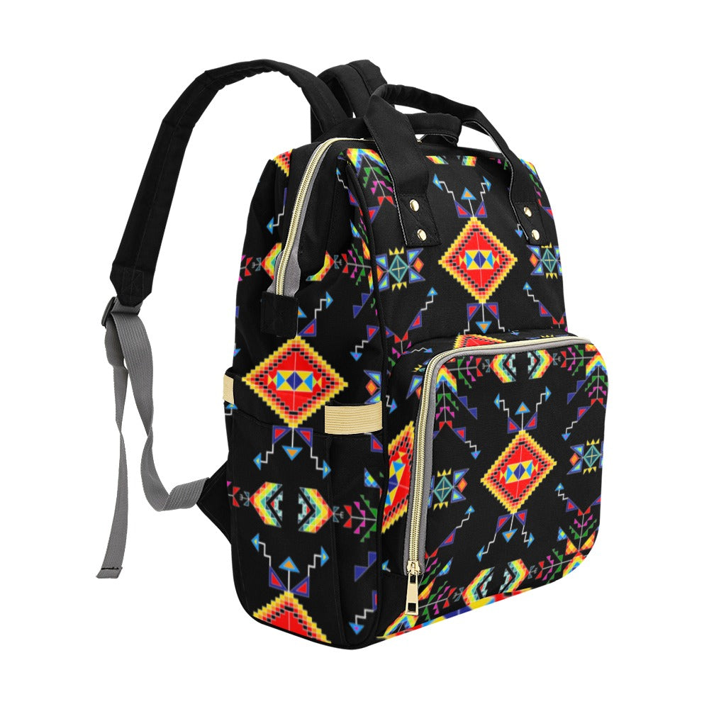 Buffalo Jump Black Multi-Function Diaper Backpack/Diaper Bag