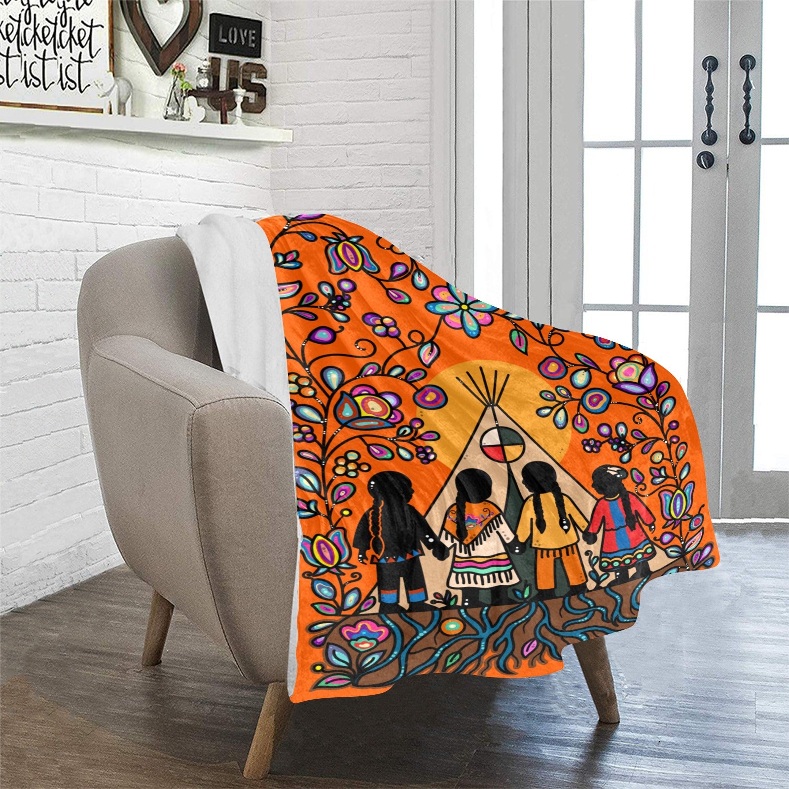 Rooted in Culture Ultra-Soft Micro Fleece Blanket 32"x48"