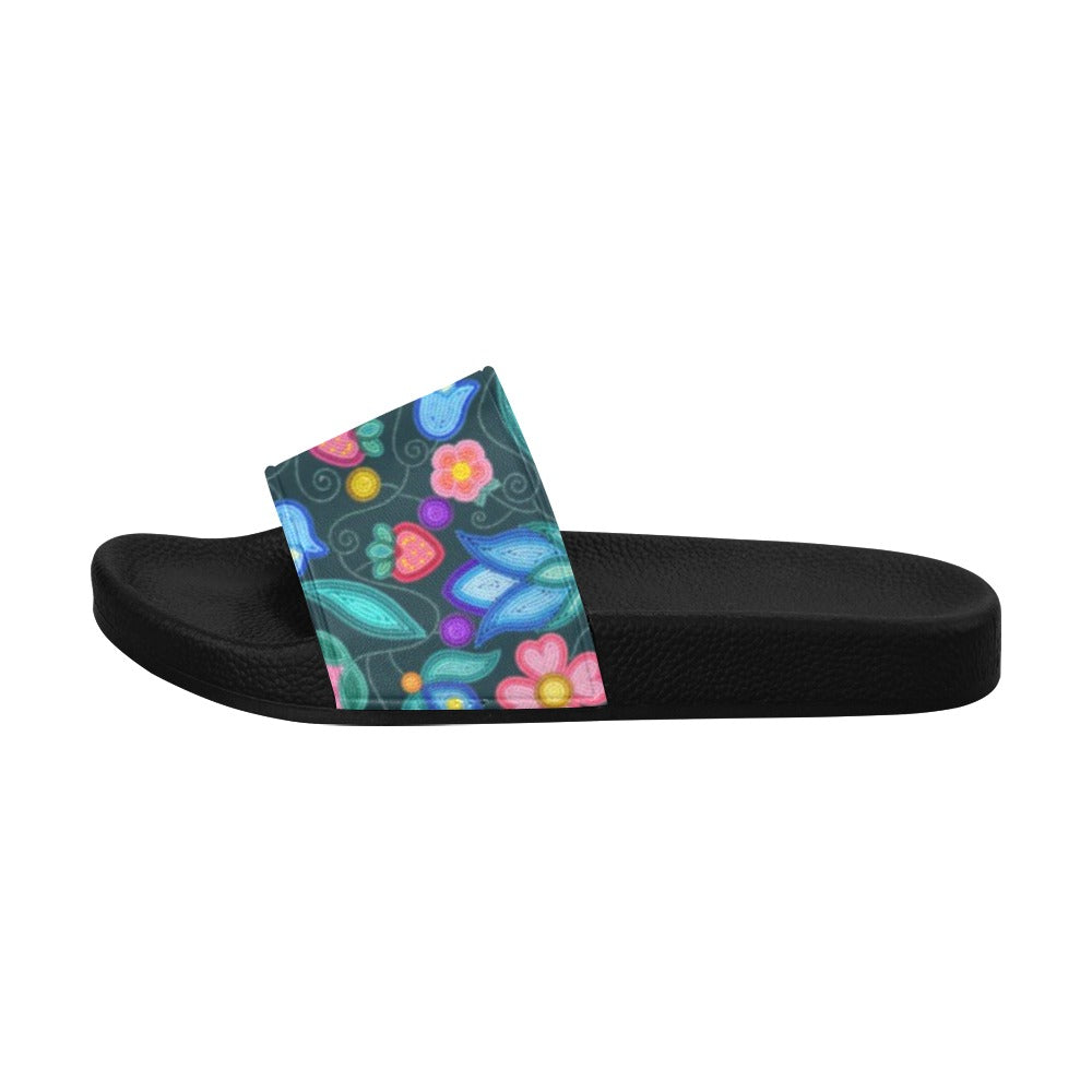 Sweet Offering Dark Teal Women's Slide Sandals