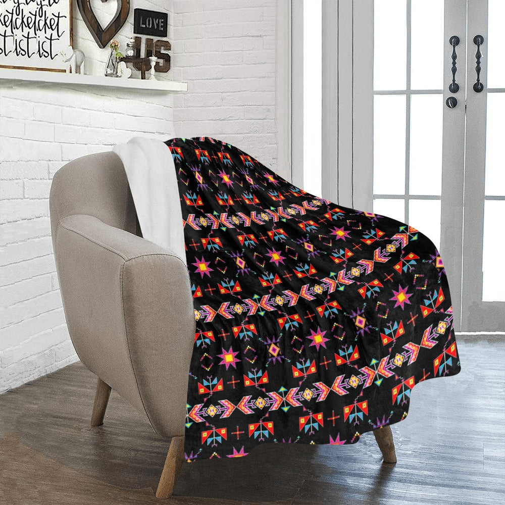 Scattered Generations Black Ultra-Soft Micro Fleece Blanket 40"x50"
