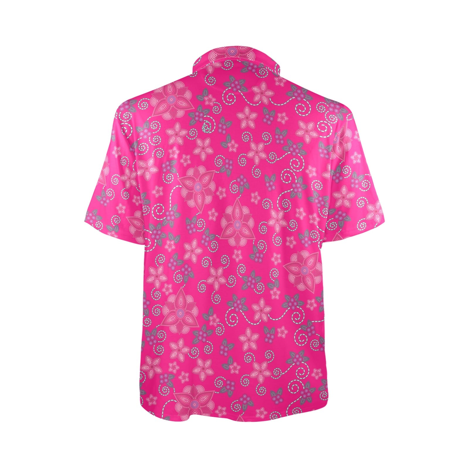 Berry Picking Pink Polo Shirt