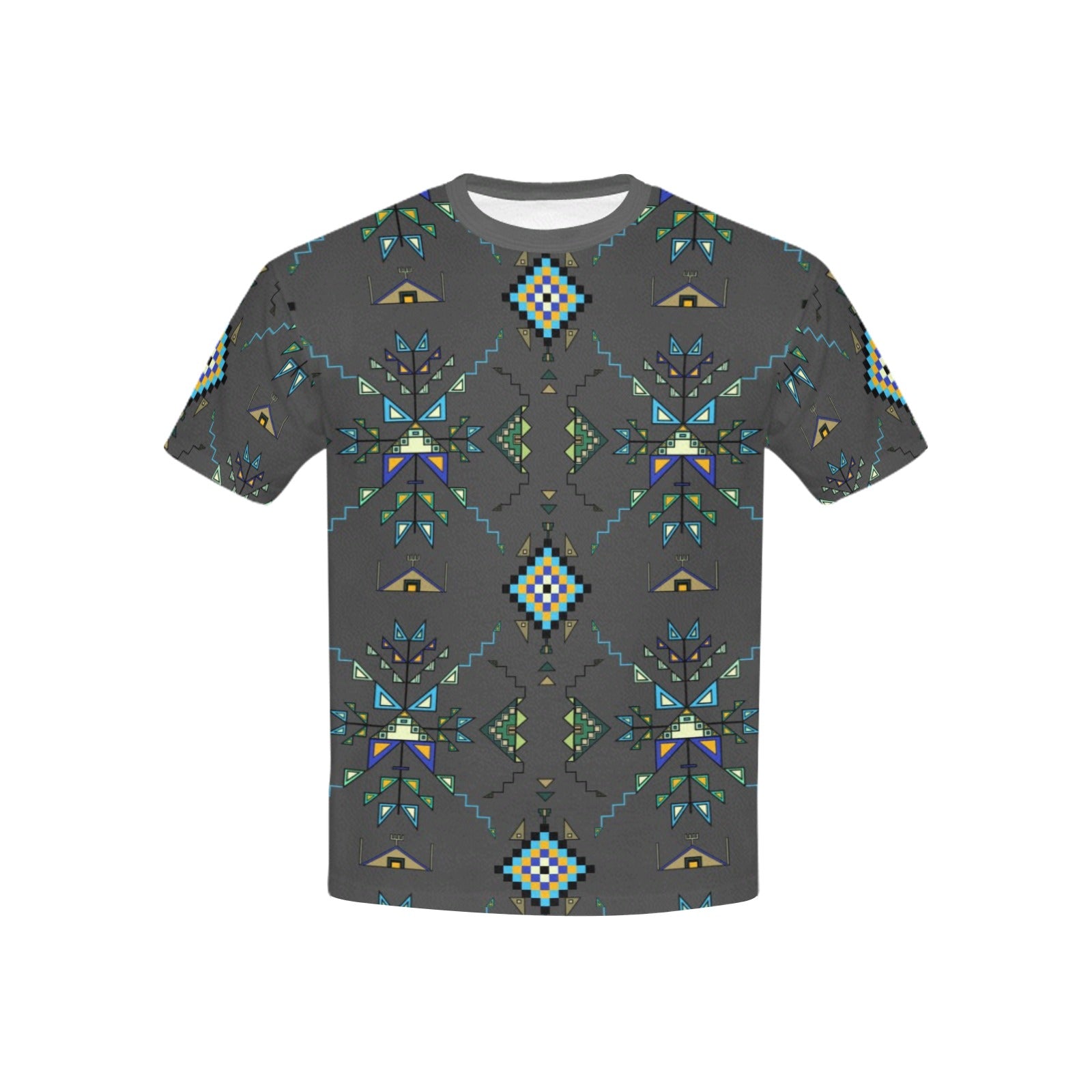 Bear Shield Gray Kids' T-shirt (USA Size)