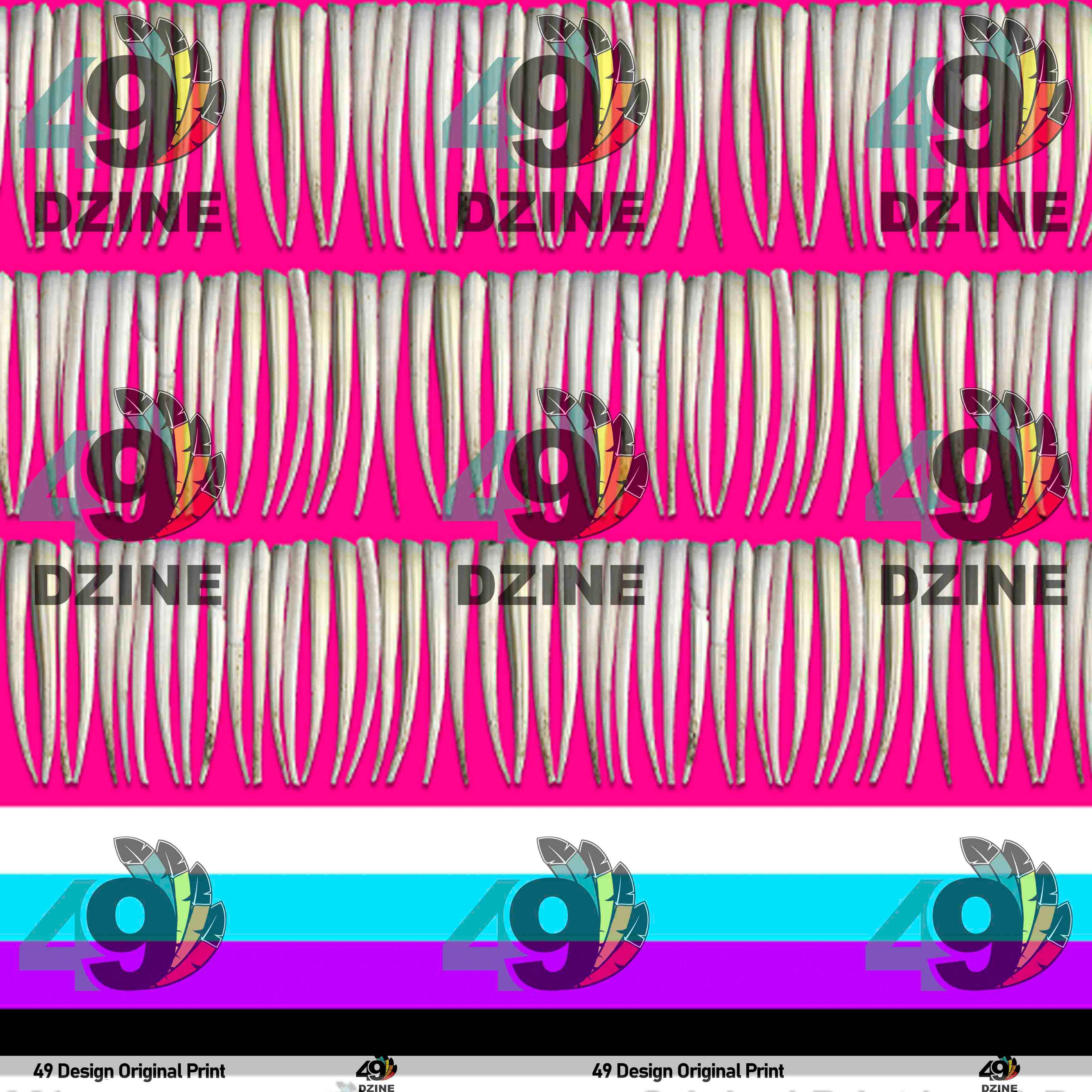 Dentalium on Pink 42 Inch Cotton Poplin Pre Order