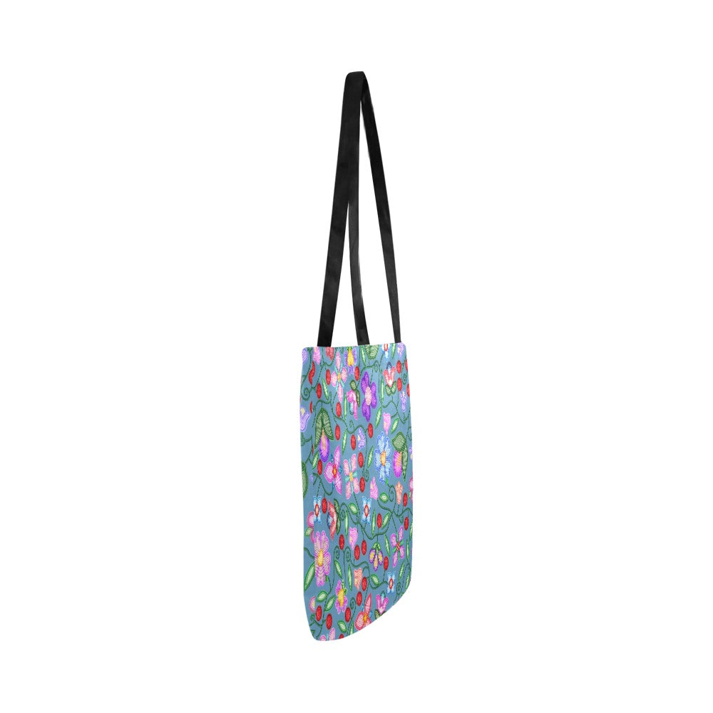 Petal Harmony River Reusable Shopping Bag (Two sides)