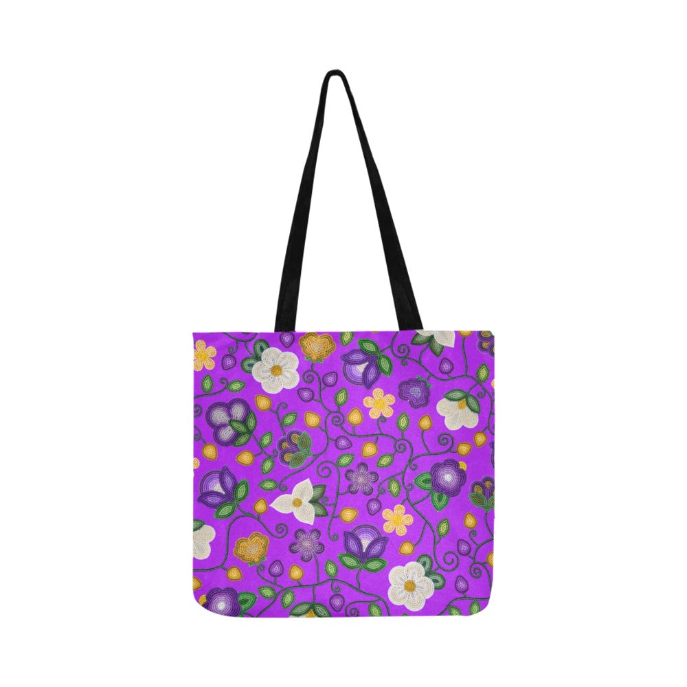 Midnight Moss Bloom Purple Reusable Shopping Bag (Two sides)