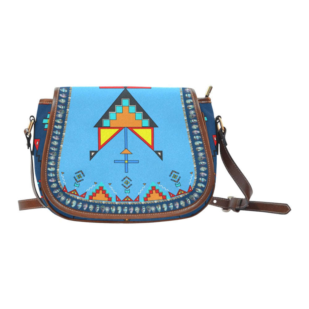 Sentinel of the Plains Turquoise Saddle Bag/Large