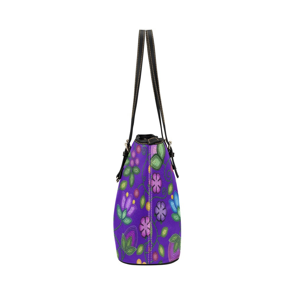 Bloom Uplift Indigo Leather Tote Bag/Large