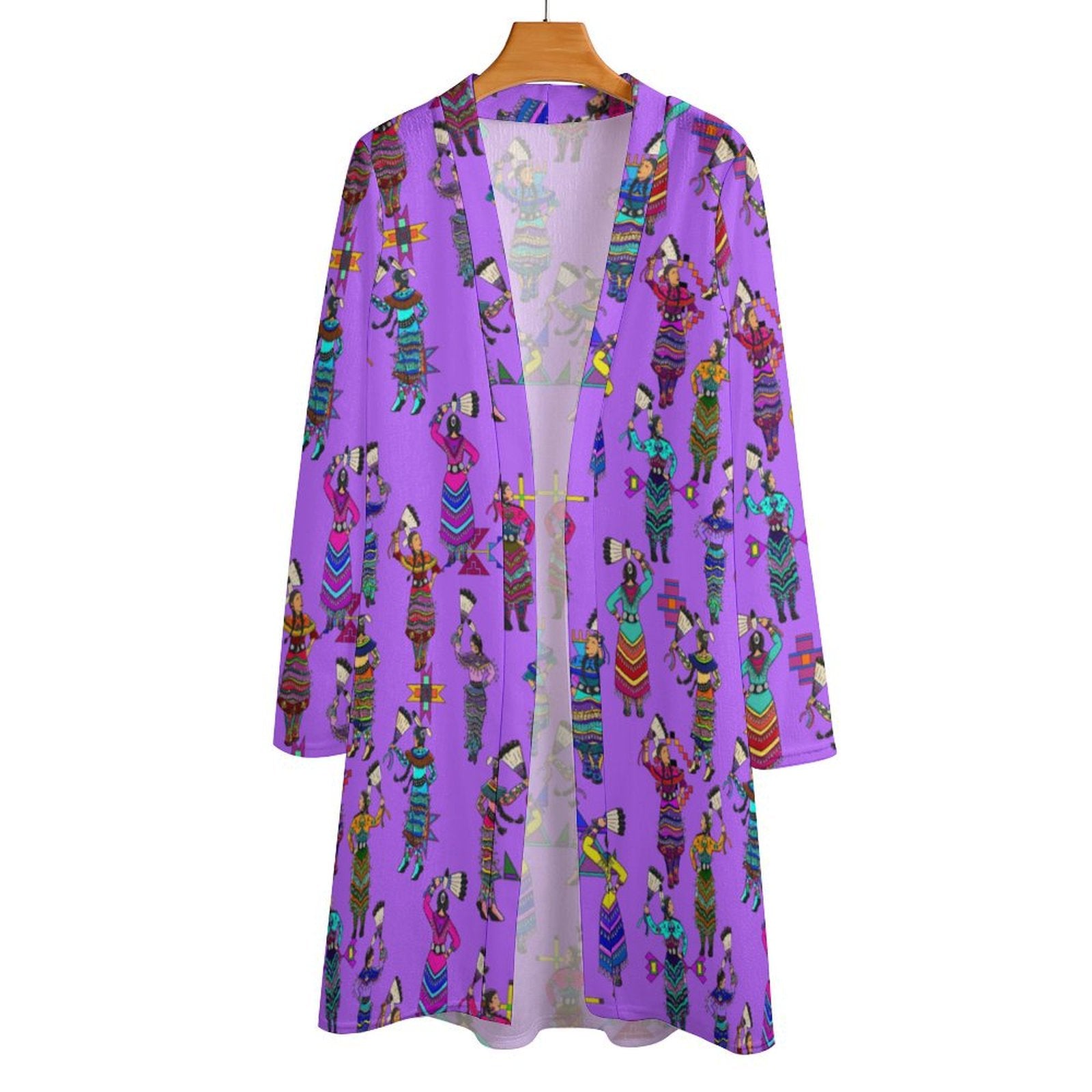 Women's Jingle Dancers Purple Cardigan