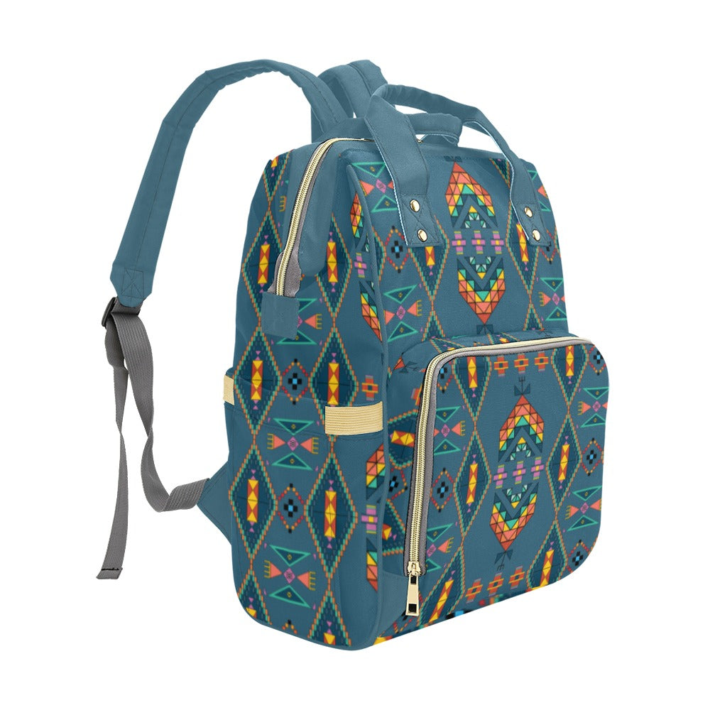 Travois Tipi Deep Lake Multi-Function Diaper Backpack/Diaper Bag