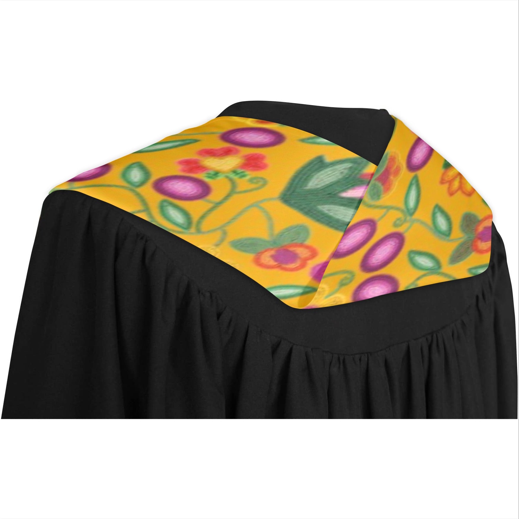 Boreal Bounty Yellow Graduation Stole