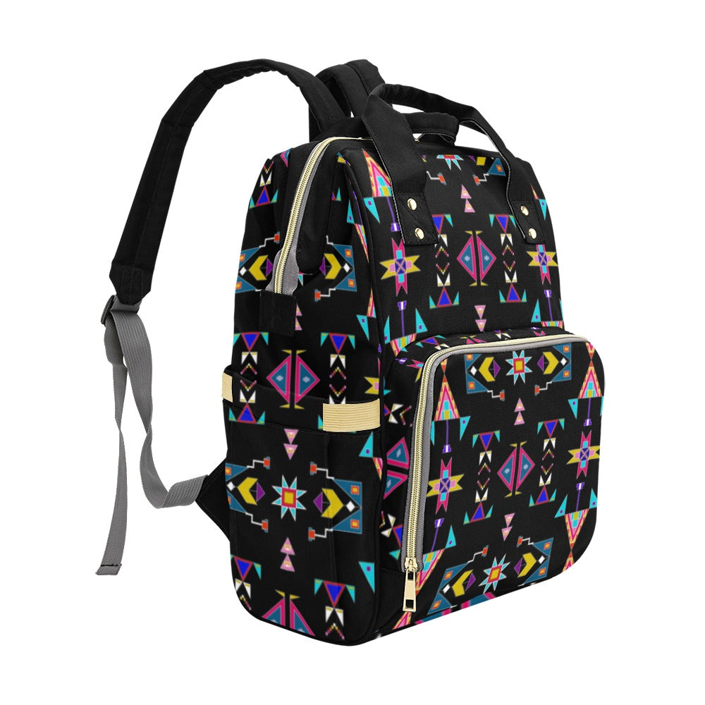 Enemy Territory Black Multi-Function Diaper Backpack/Diaper Bag