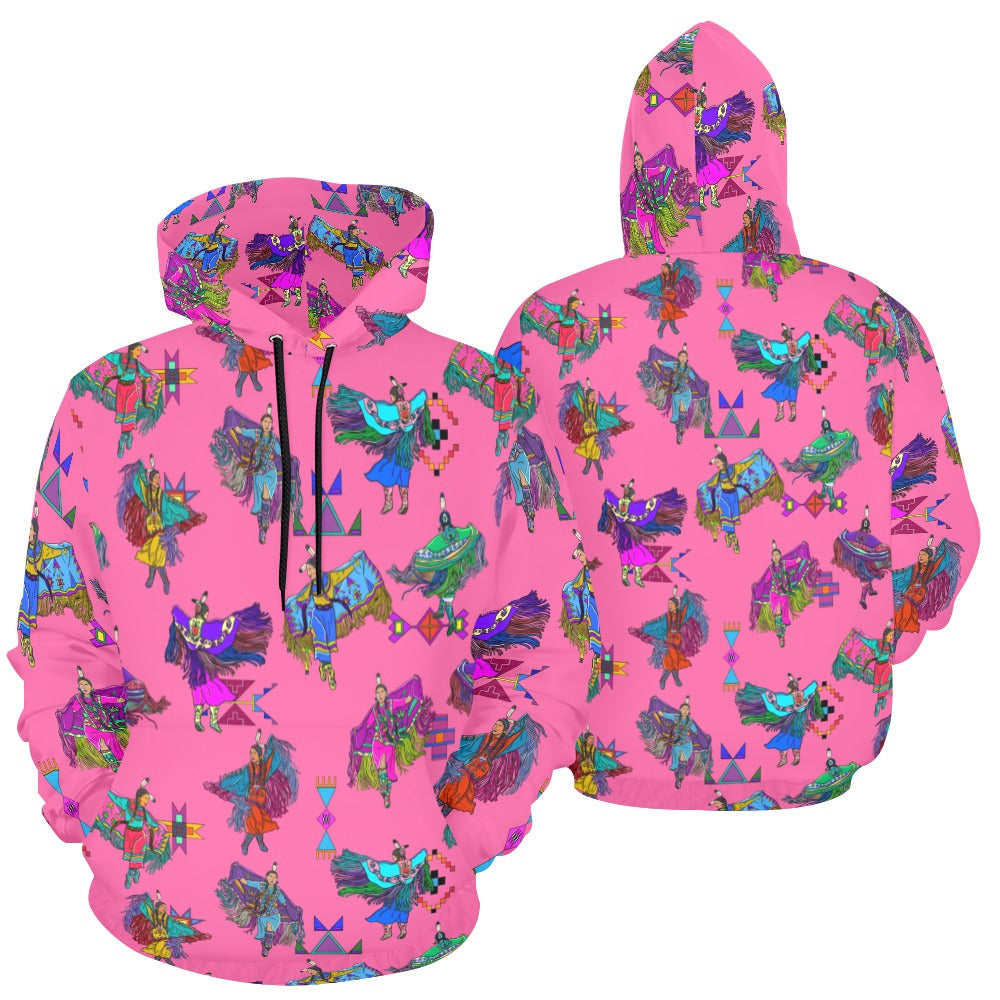 Women's Fancy Dancers Pink Hoodie for Men (USA Size)
