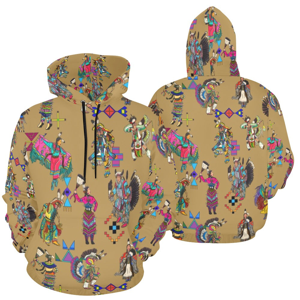 Grand Entry Dancers Earth Hoodie for Men (USA Size)
