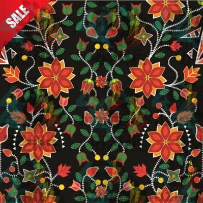 Floral Beadwork Six Bands Satin Fabric By the Yard Pre Order
