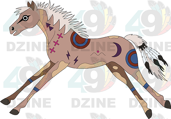 Horse 3 Transfer (Various Sizes)