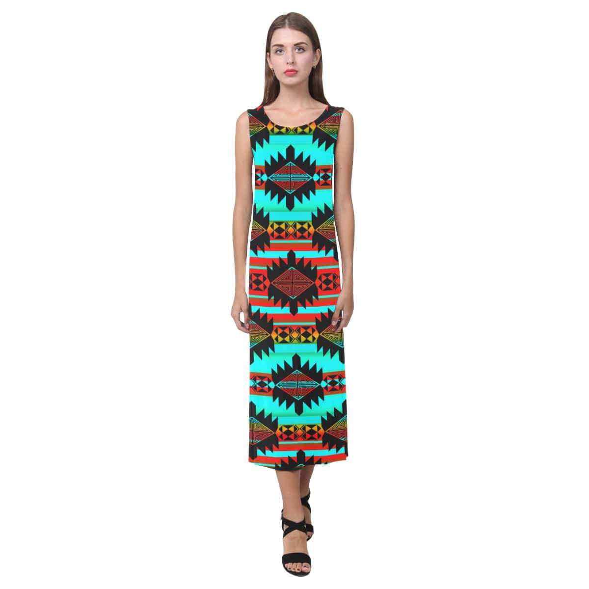 Okotoks Phaedra Sleeveless Open Fork Long Dress