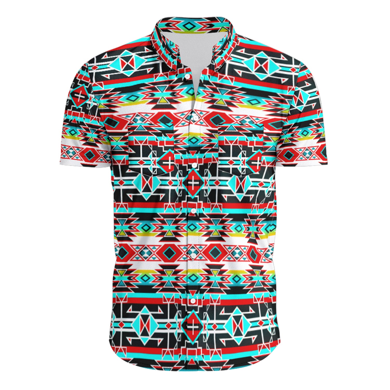 Force of Nature Hawaiian-Style Button Up Shirt