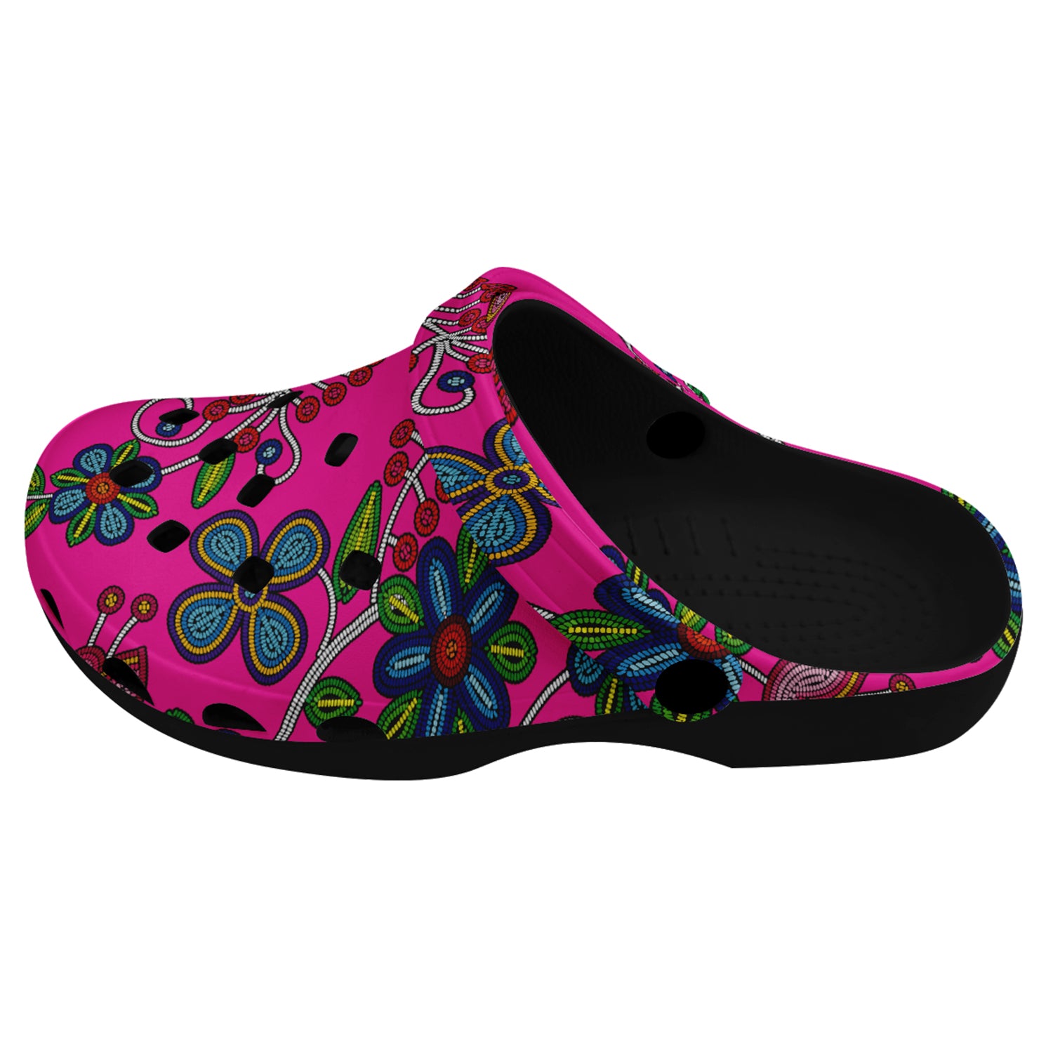 Midnight Garden Pink Muddies Unisex Clog Shoes