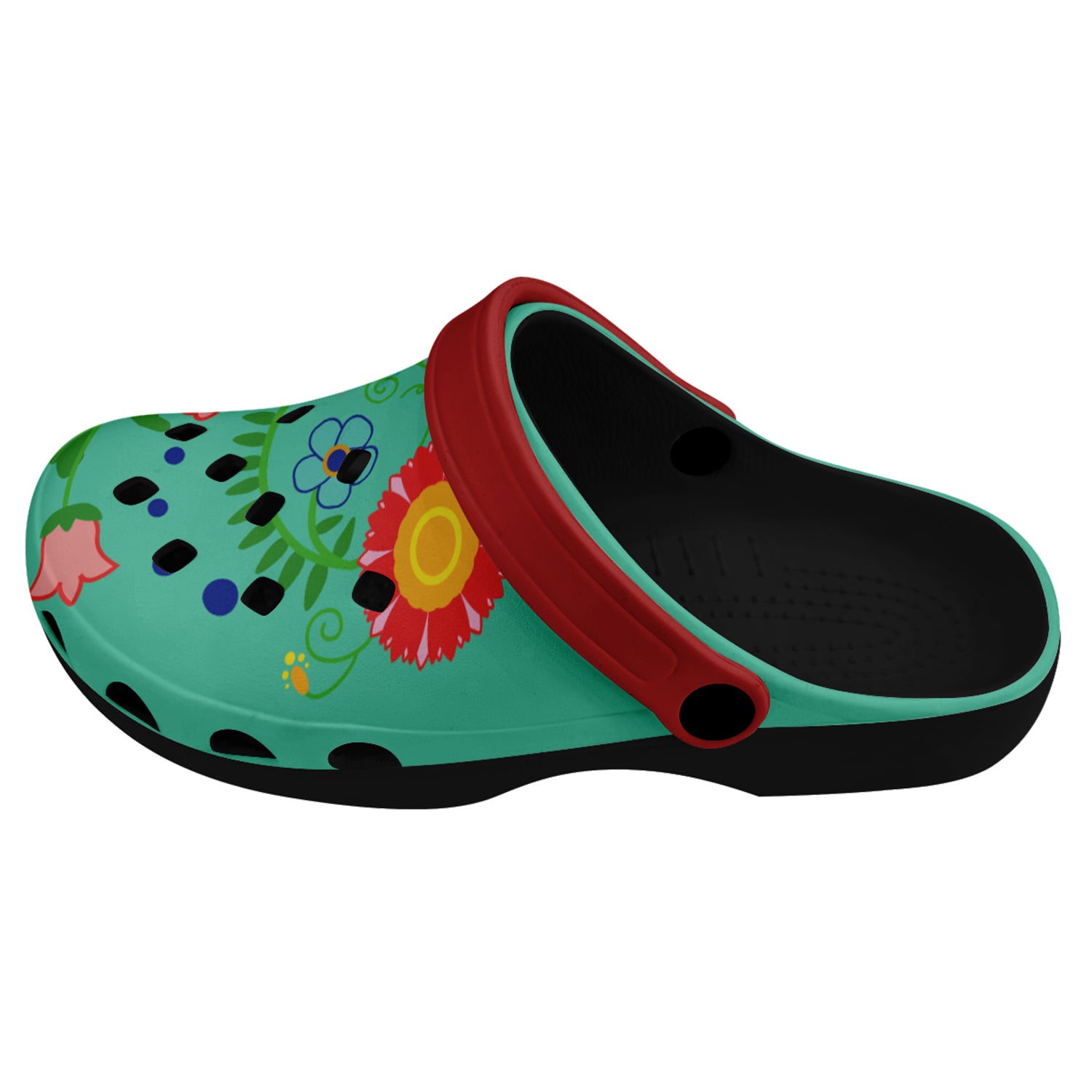 Bee Spring Turquoise Muddies Unisex Clog Shoes