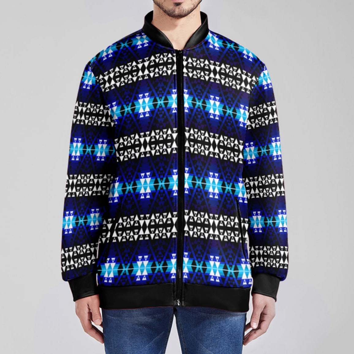 Writing on Stone Night Watch Zippered Collared Lightweight Jacket