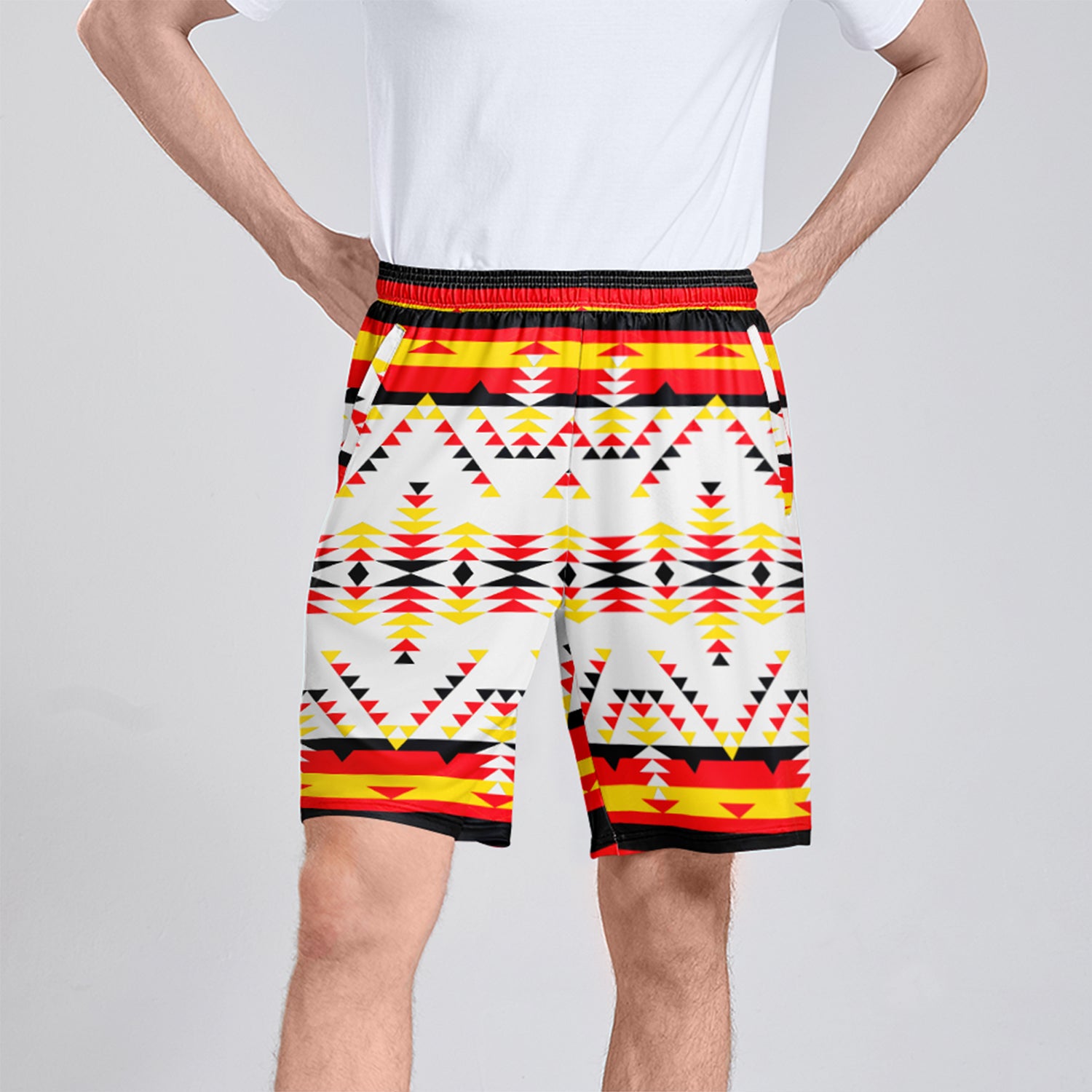 Visions of Peace Directions Athletic Shorts with Pockets