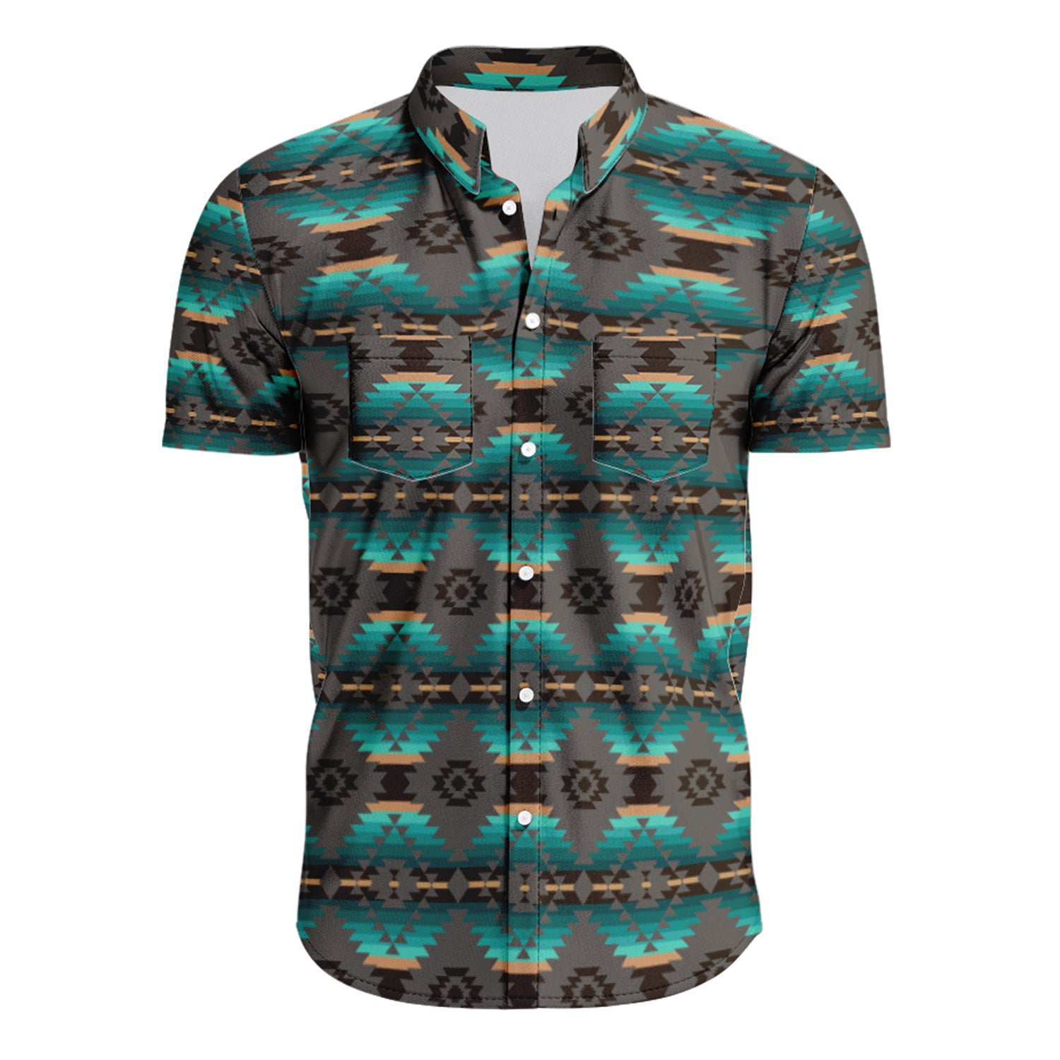 Cree Confederacy Hawaiian-Style Button Up Shirt