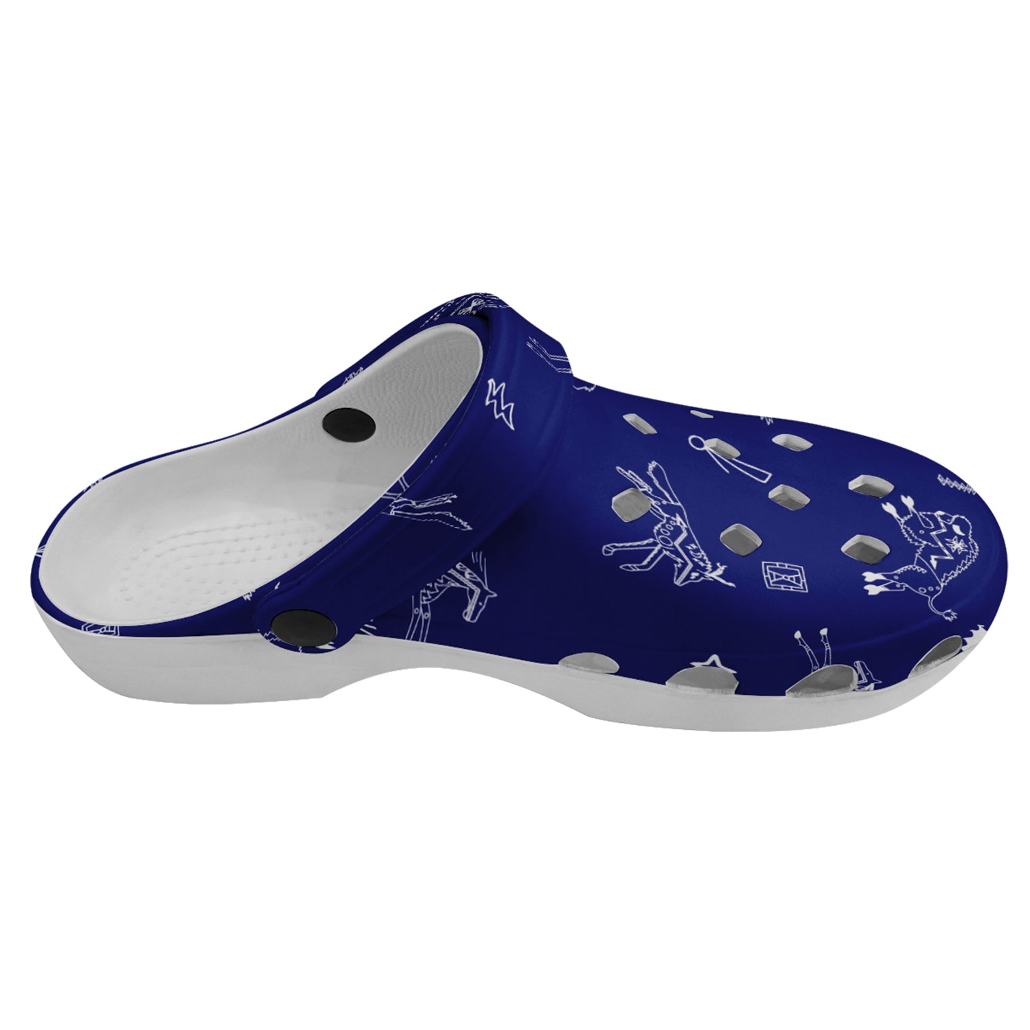 Ledger Dables Blue Muddies Unisex Clog Shoes