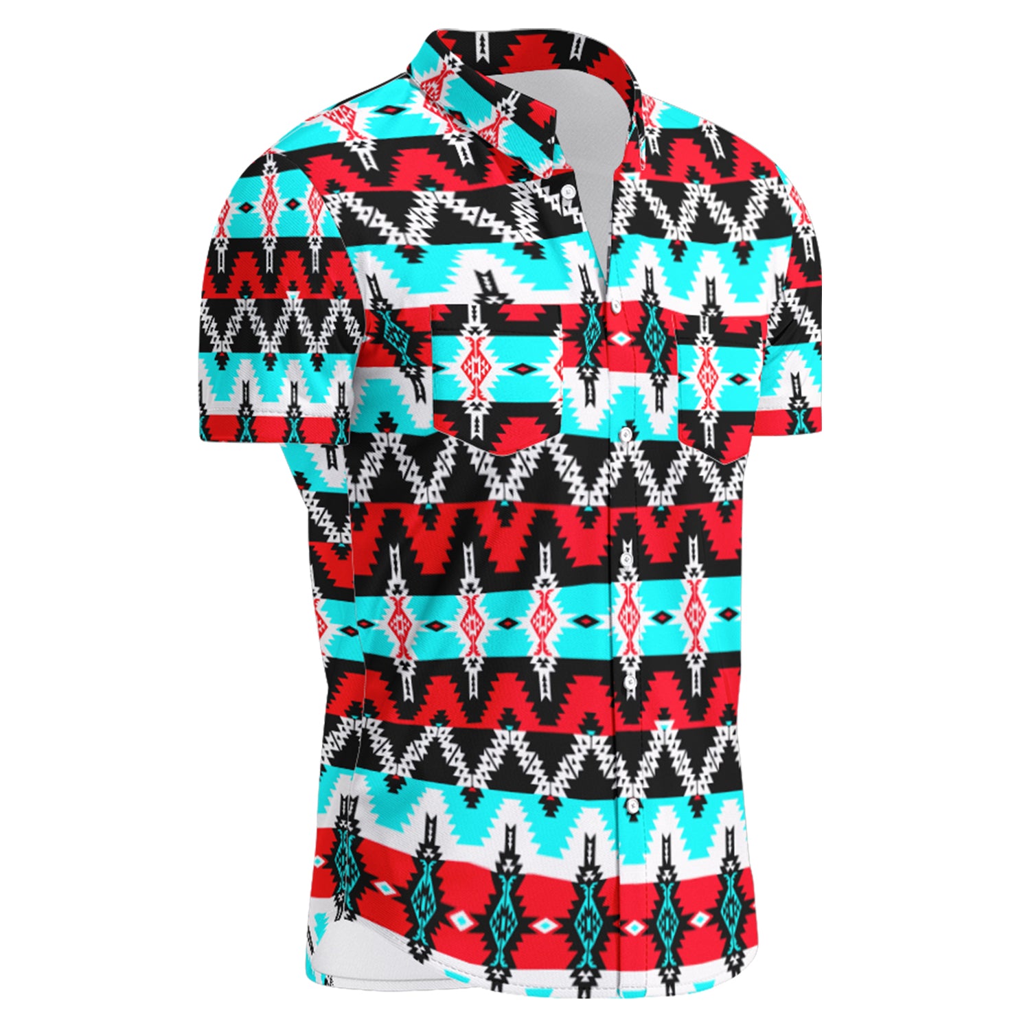 Two Spirit Dance Hawaiian-Style Button Up Shirt