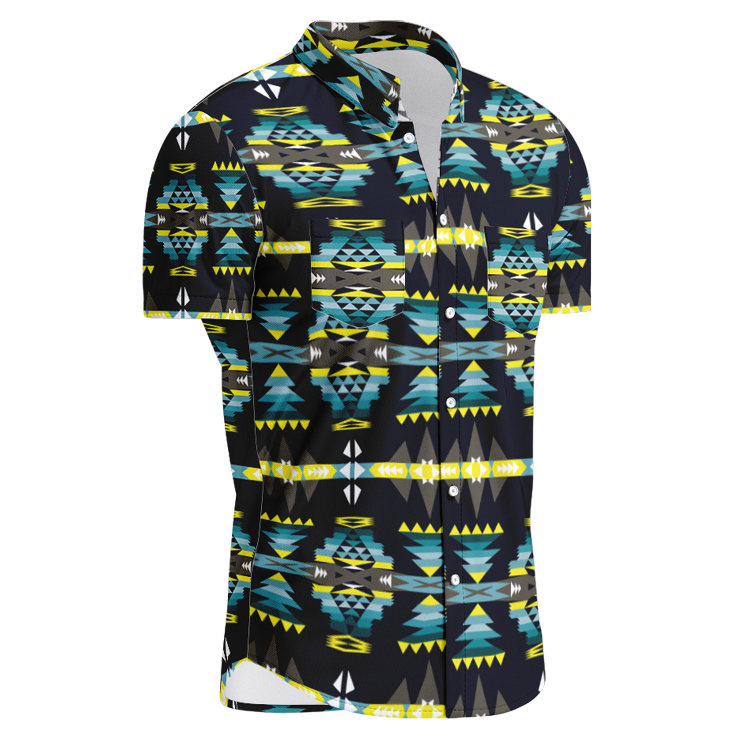 River Trail Hawaiian-Style Button Up Shirt