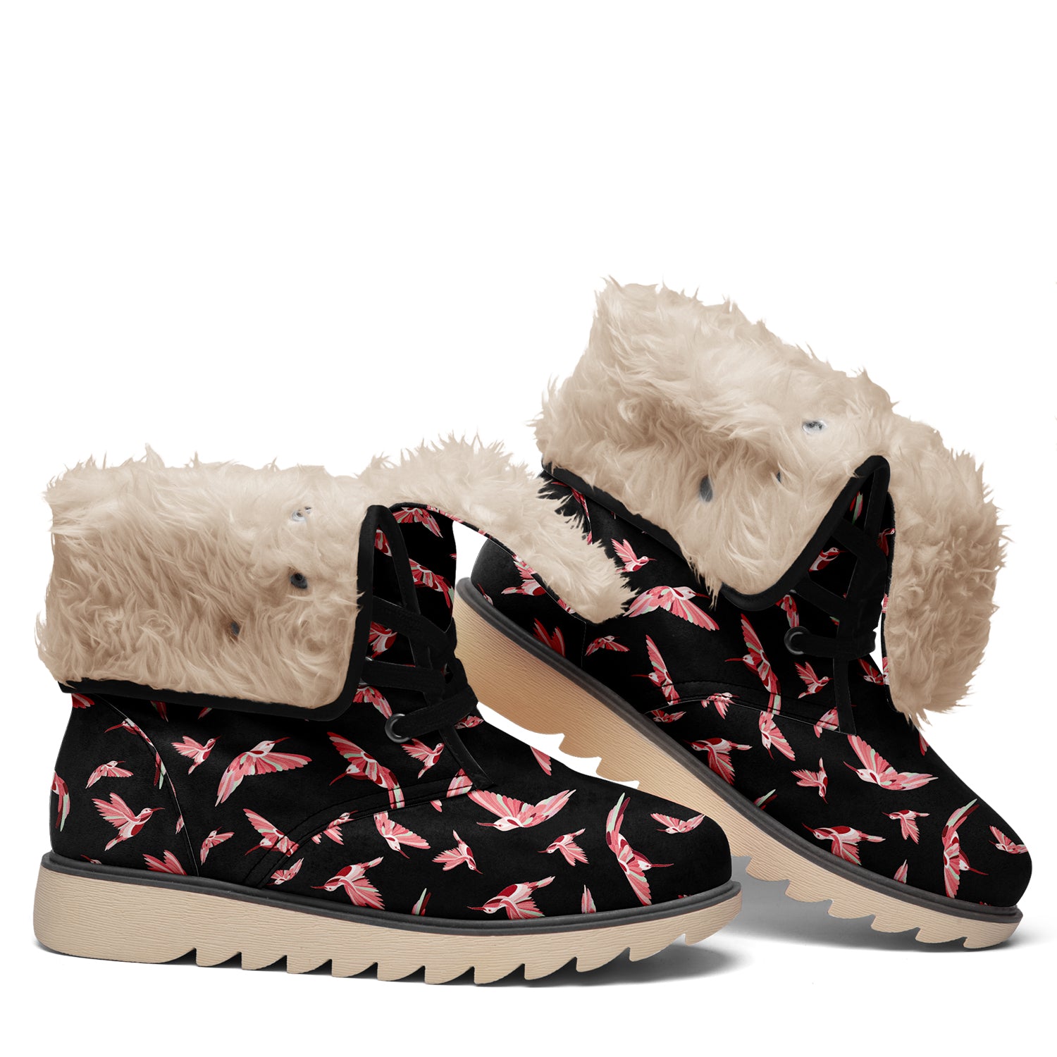 Strawberry Black Polar Winter Boots