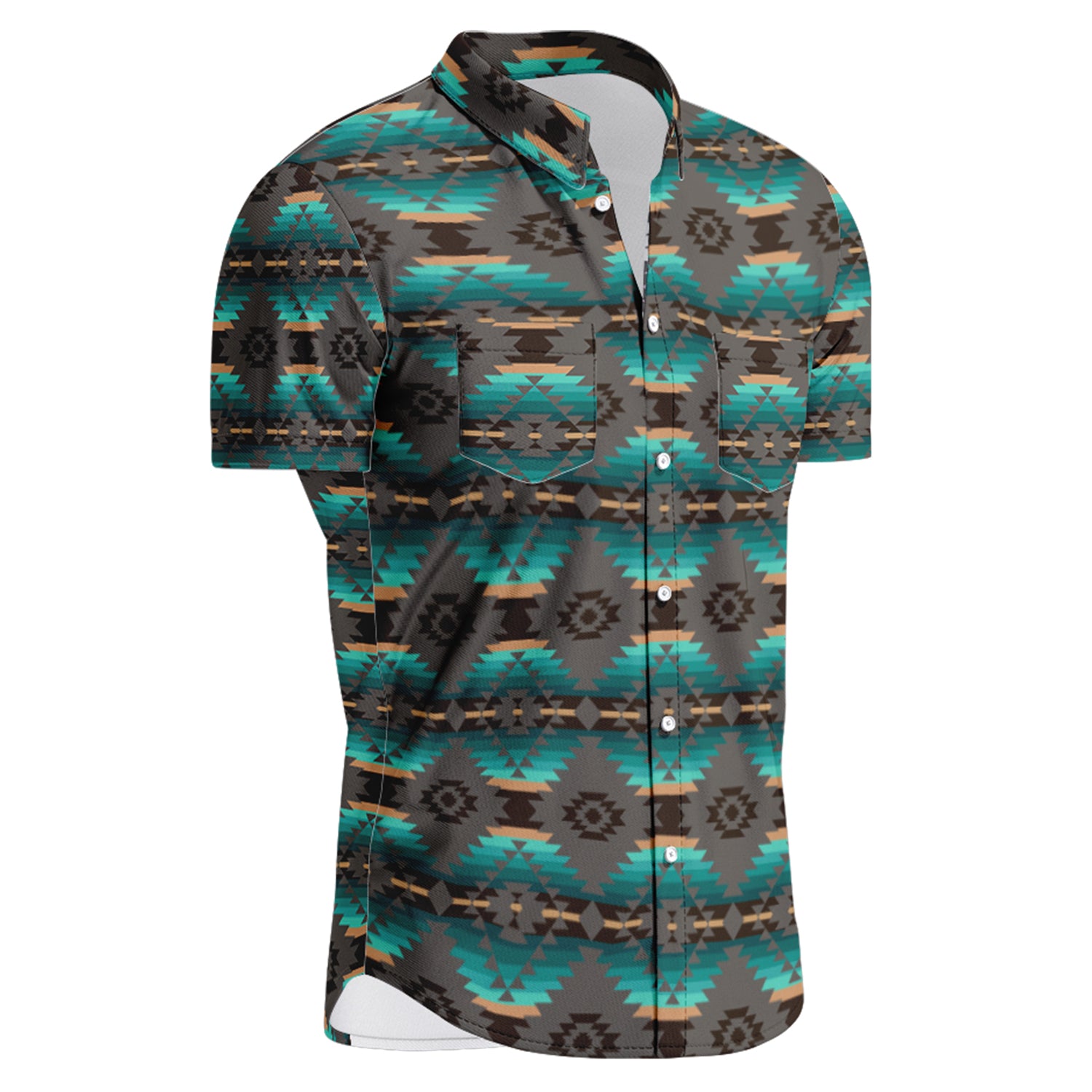 Cree Confederacy Hawaiian-Style Button Up Shirt