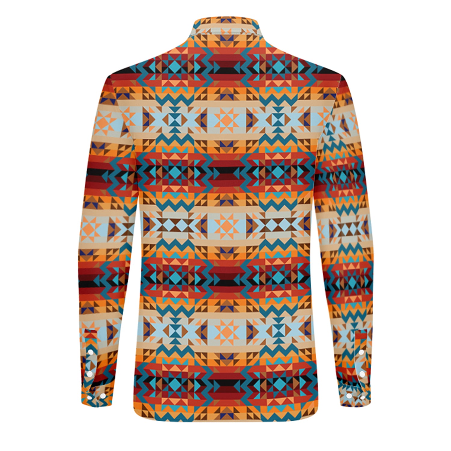 Dark Sandway Men's Long Sleeve Dress Shirt