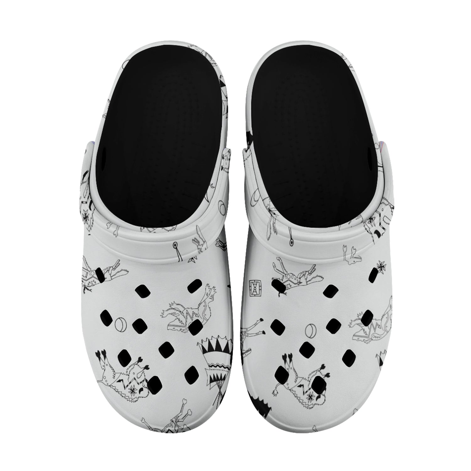 Ledger Dabbles White Muddies Unisex Clog Shoes