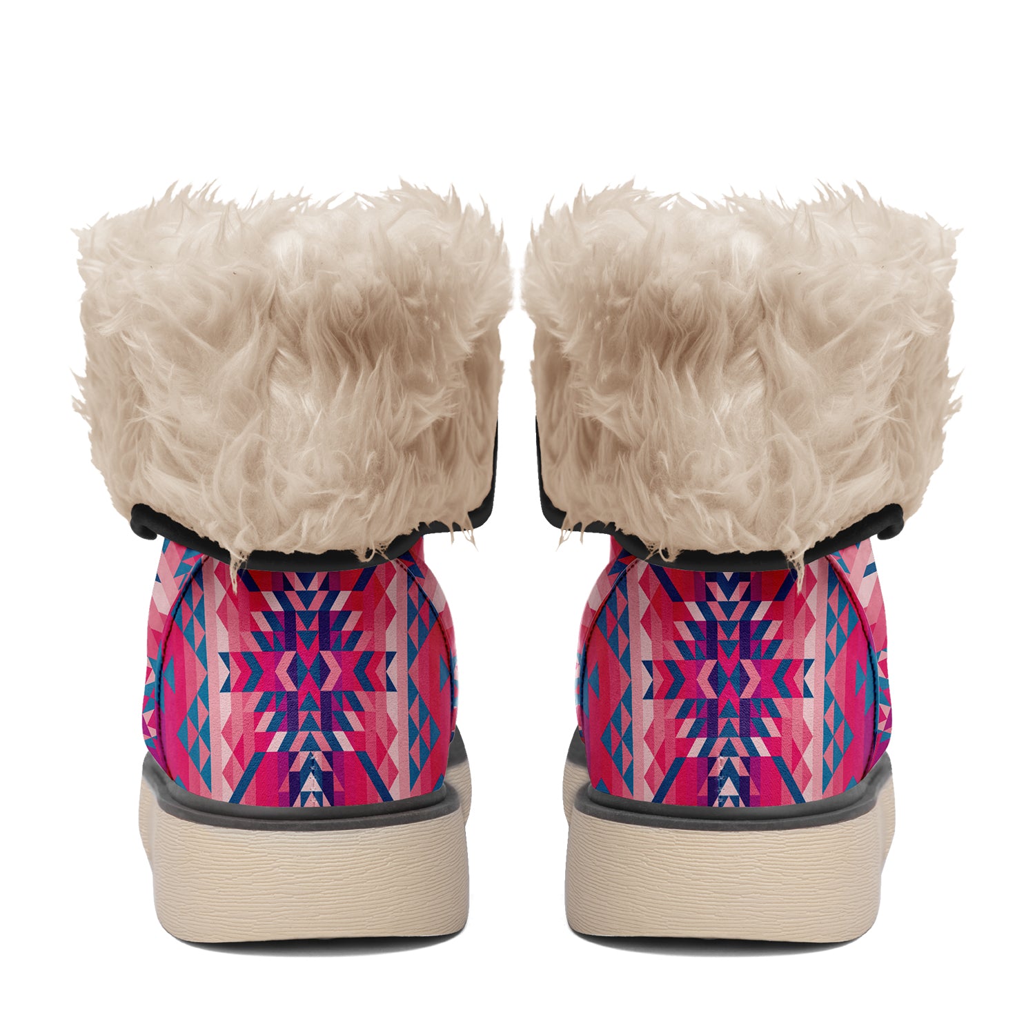 Desert Geo Blue Polar Winter Boots
