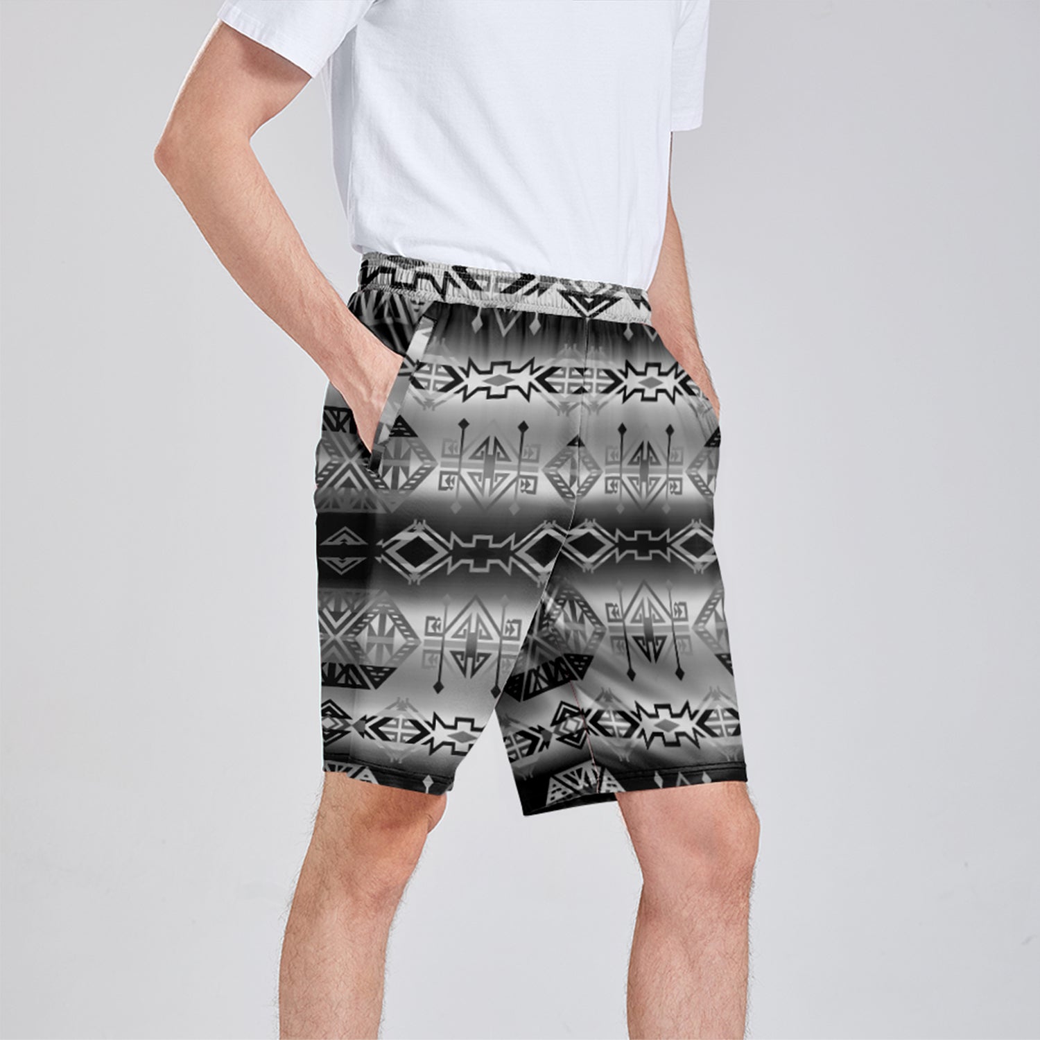 Trade Route Cave Athletic Shorts with Pockets
