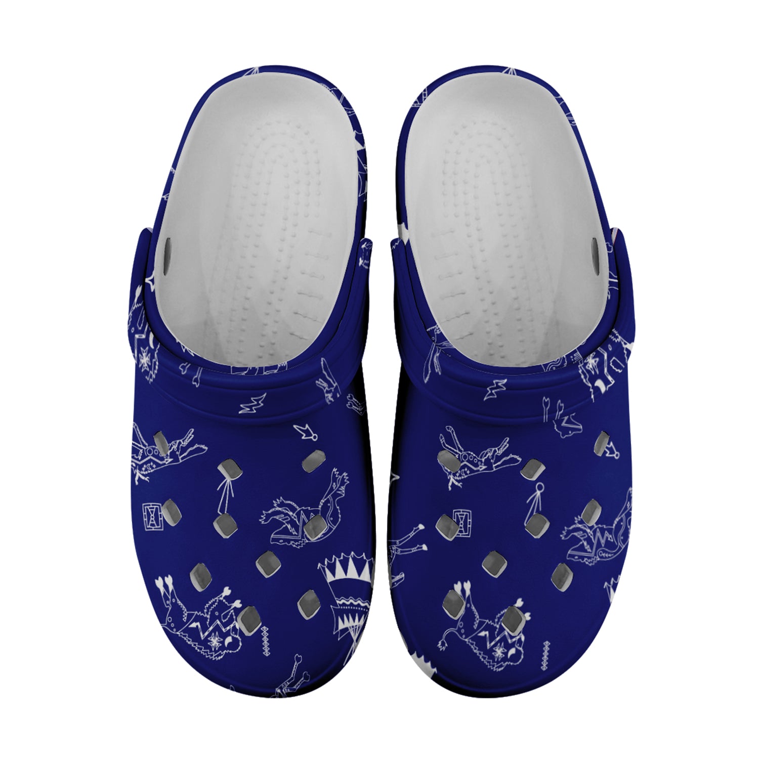 Ledger Dables Blue Muddies Unisex Clog Shoes