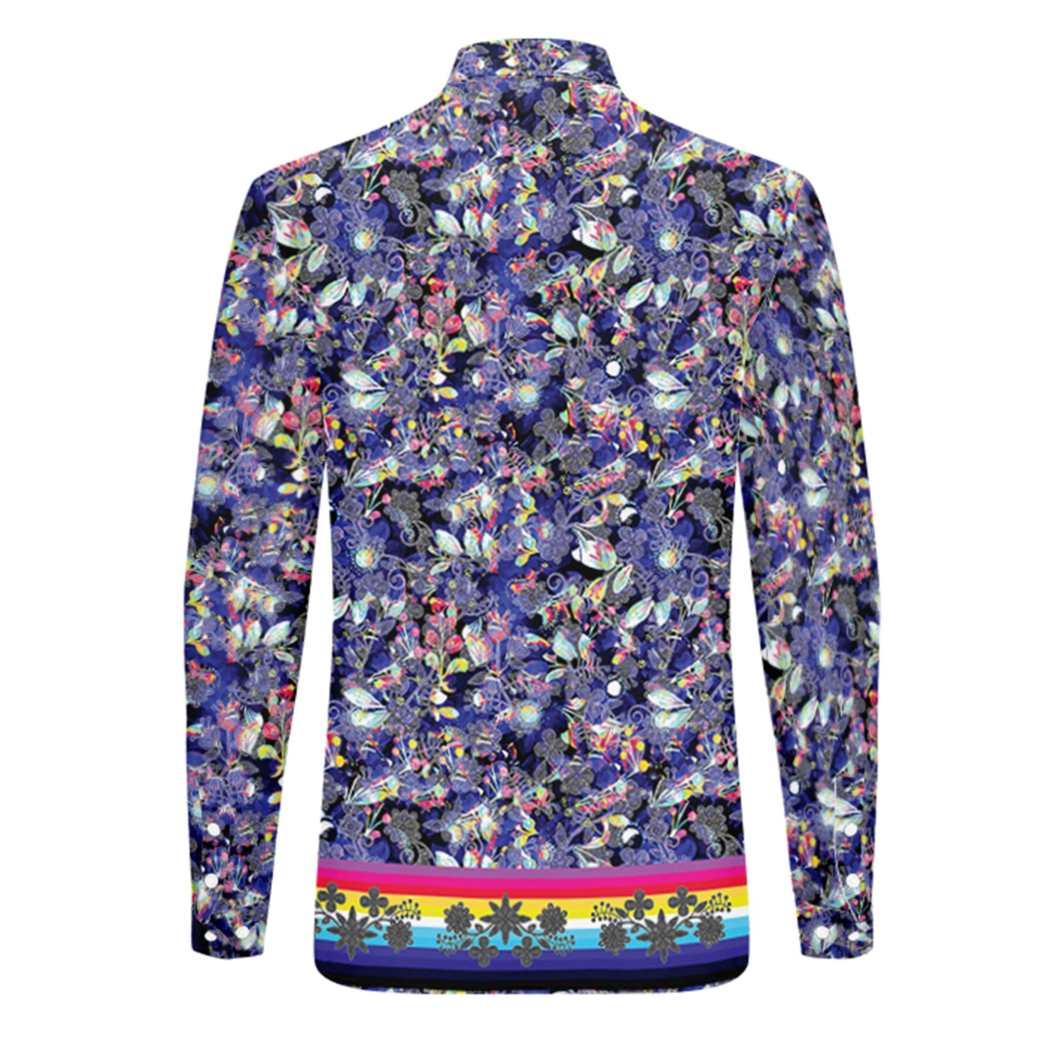 Culture in Nature Blue Men's Long Sleeve Dress Shirt