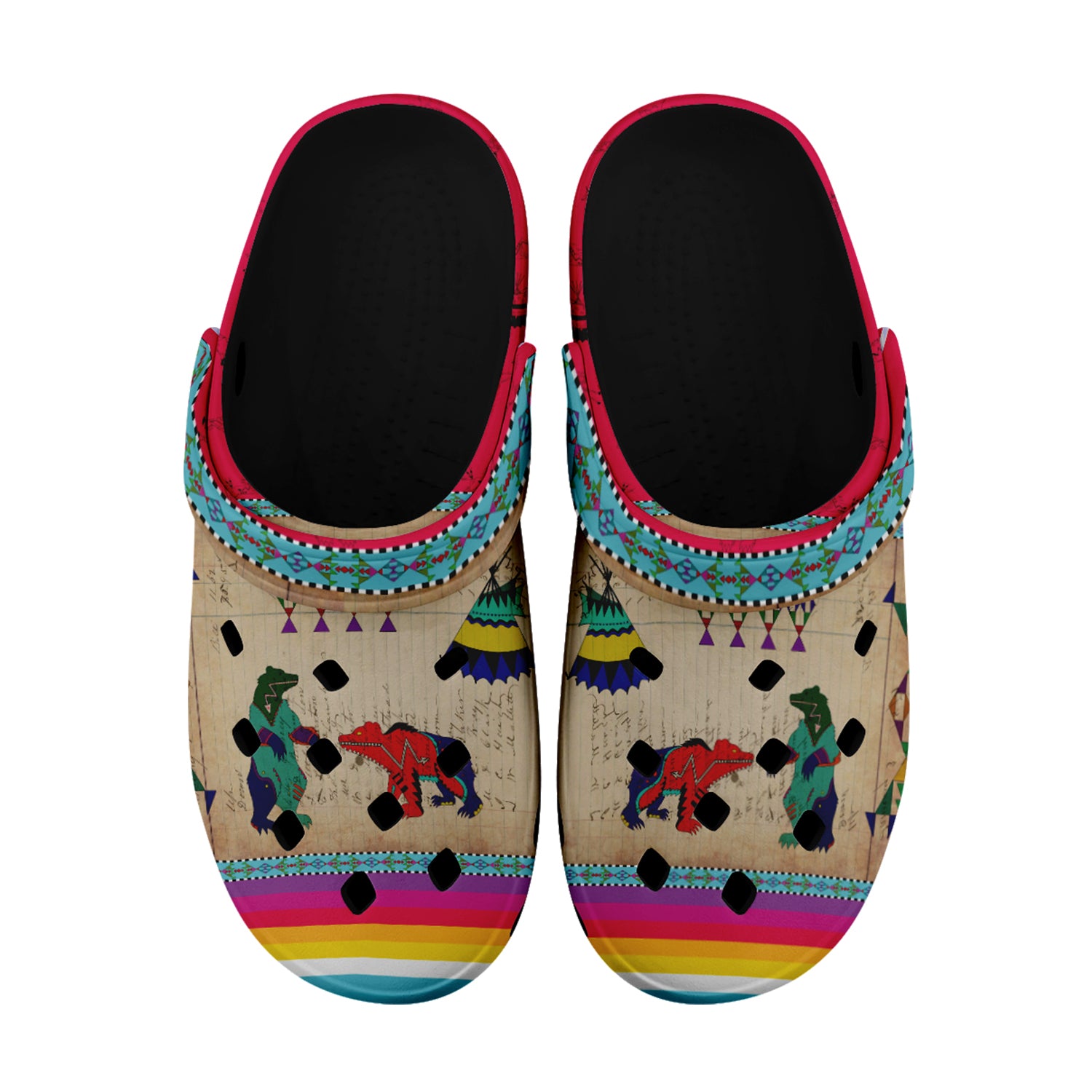 Bear Ledger Berry Muddies Unisex Clog Shoes