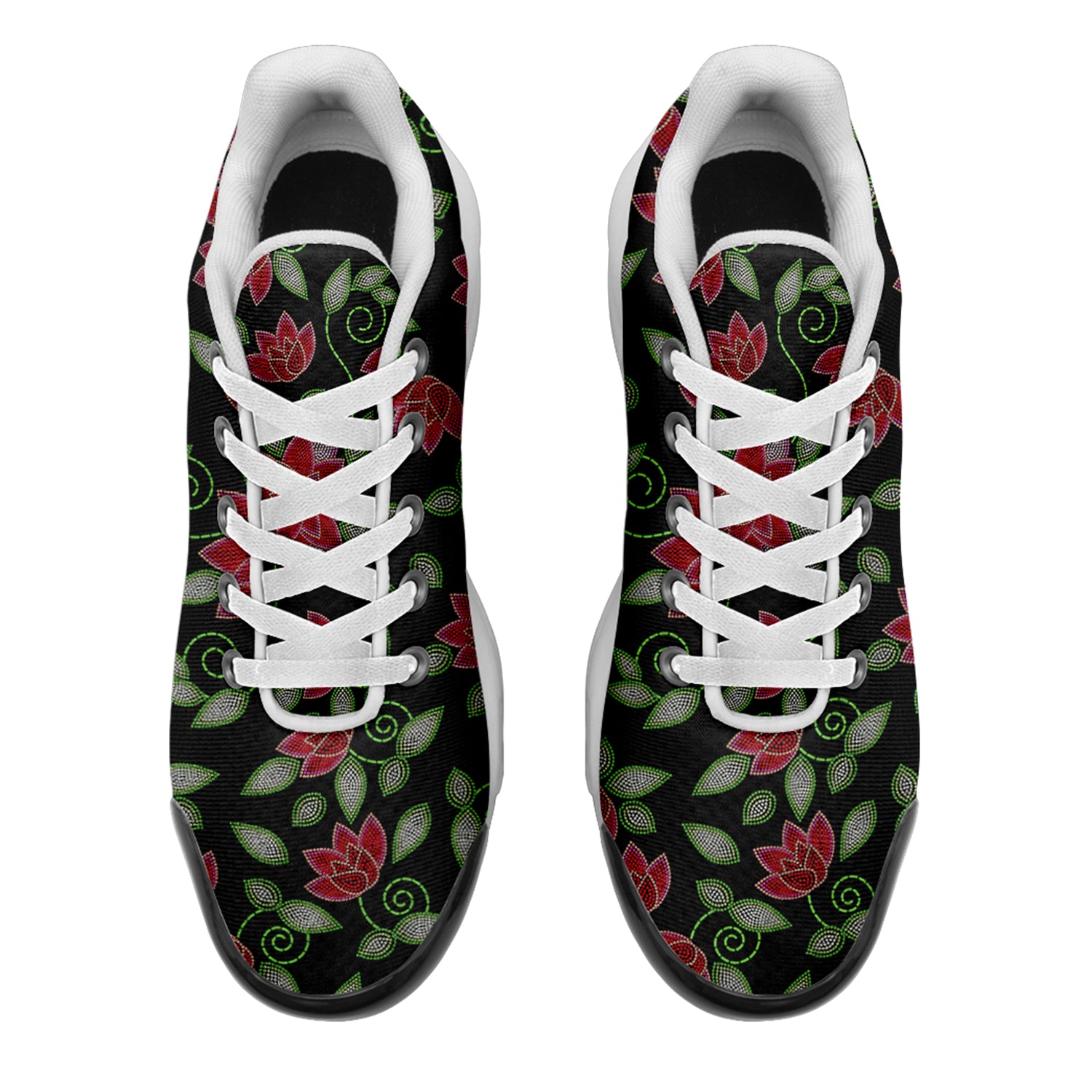 Red Beaded Rose Niowaa Air Cushion Shoes
