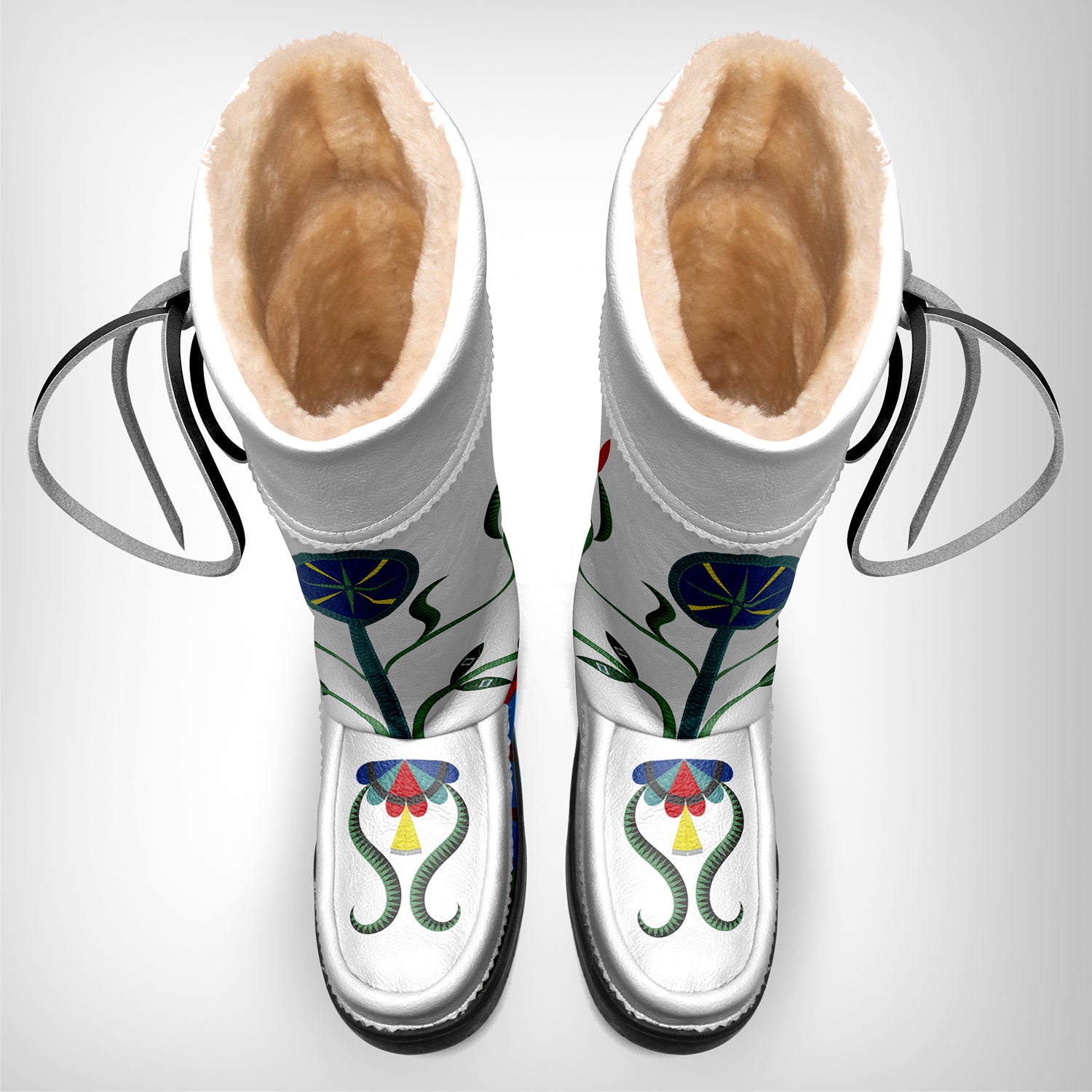 Quill With The Ancestors Real White Leather MocLux
