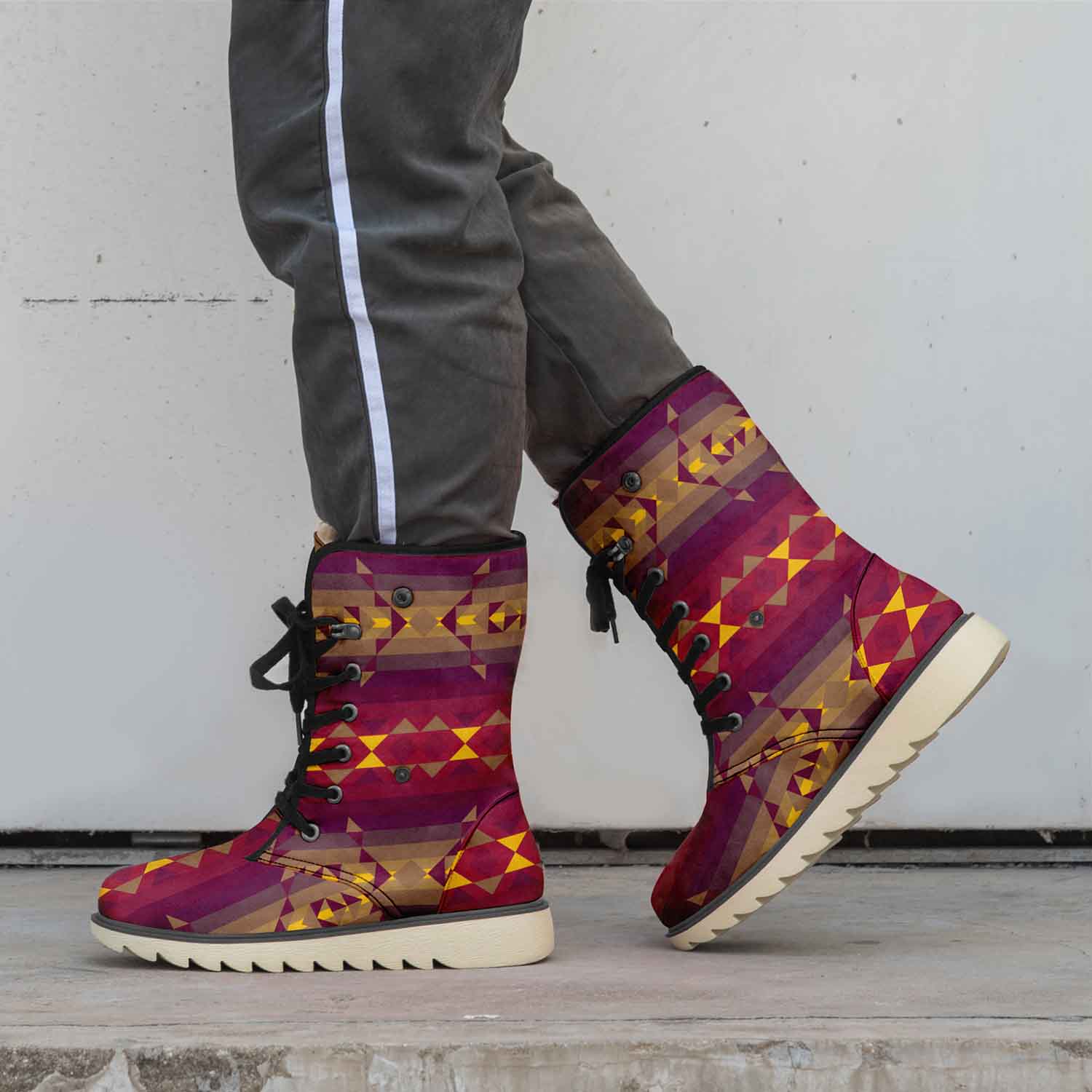 Rainy Chief Rainbow Earth Clay Polar Winter Boots
