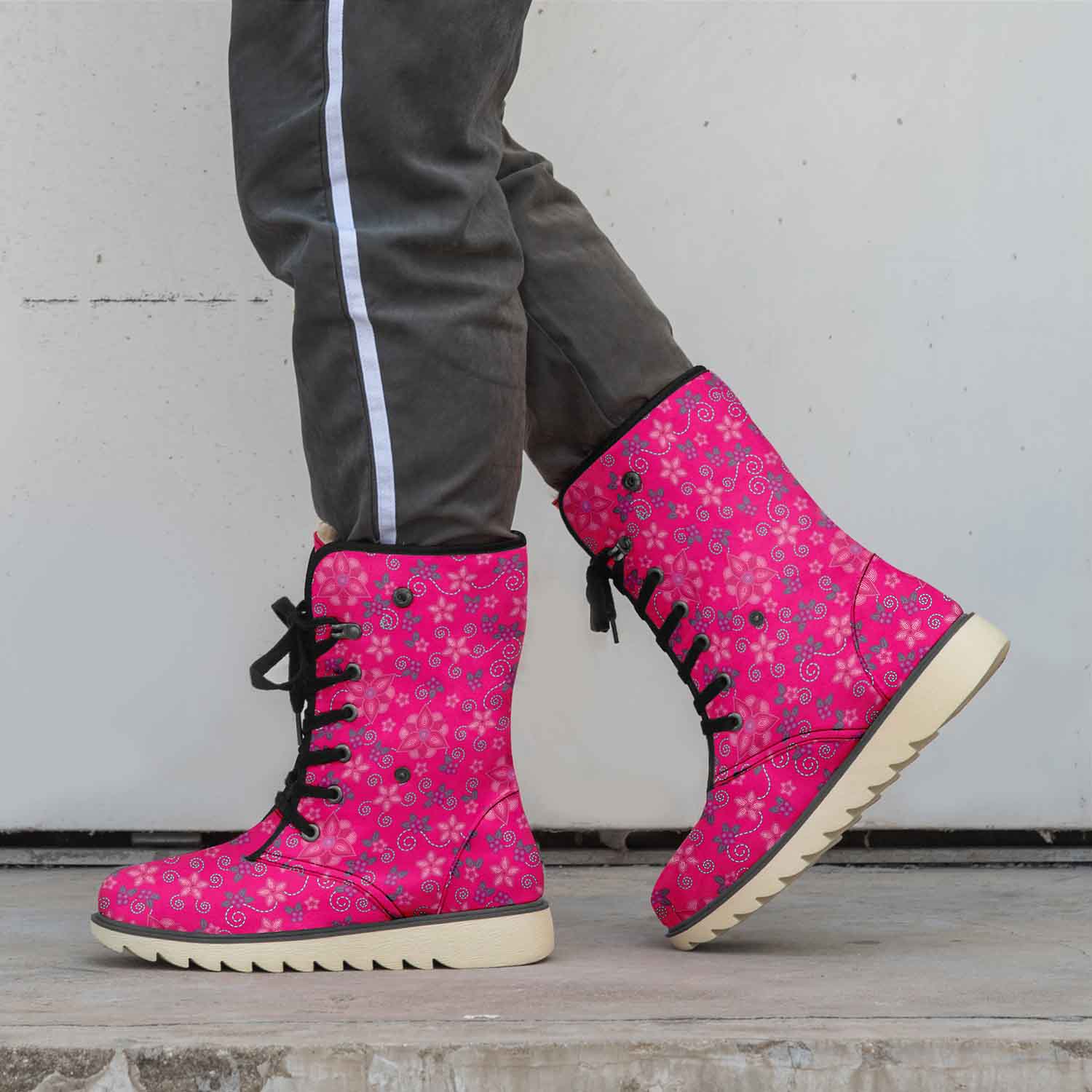 Berry Picking Pink Polar Winter Boots