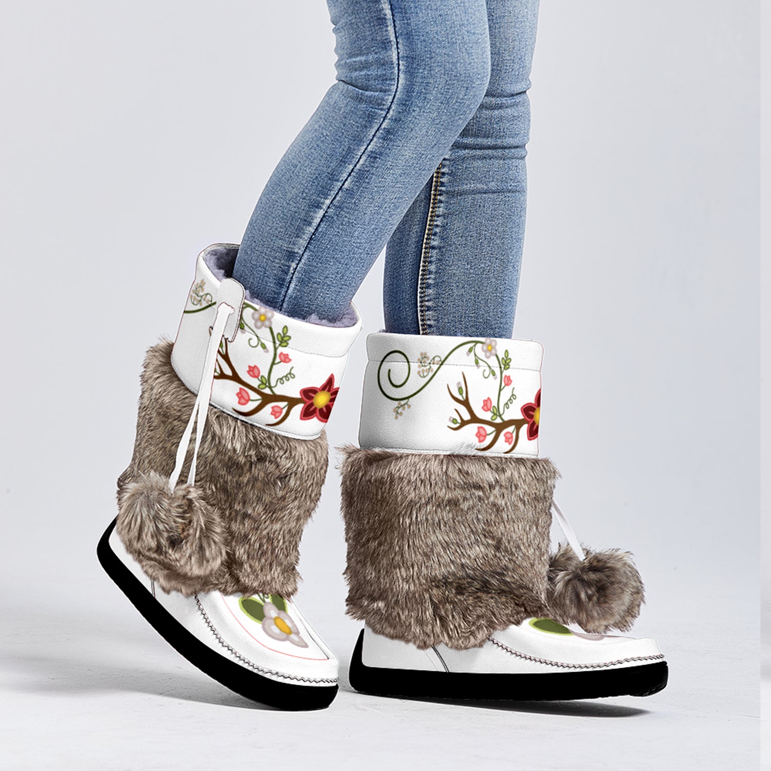 Wild Strength Real Leather MocLux with Fur